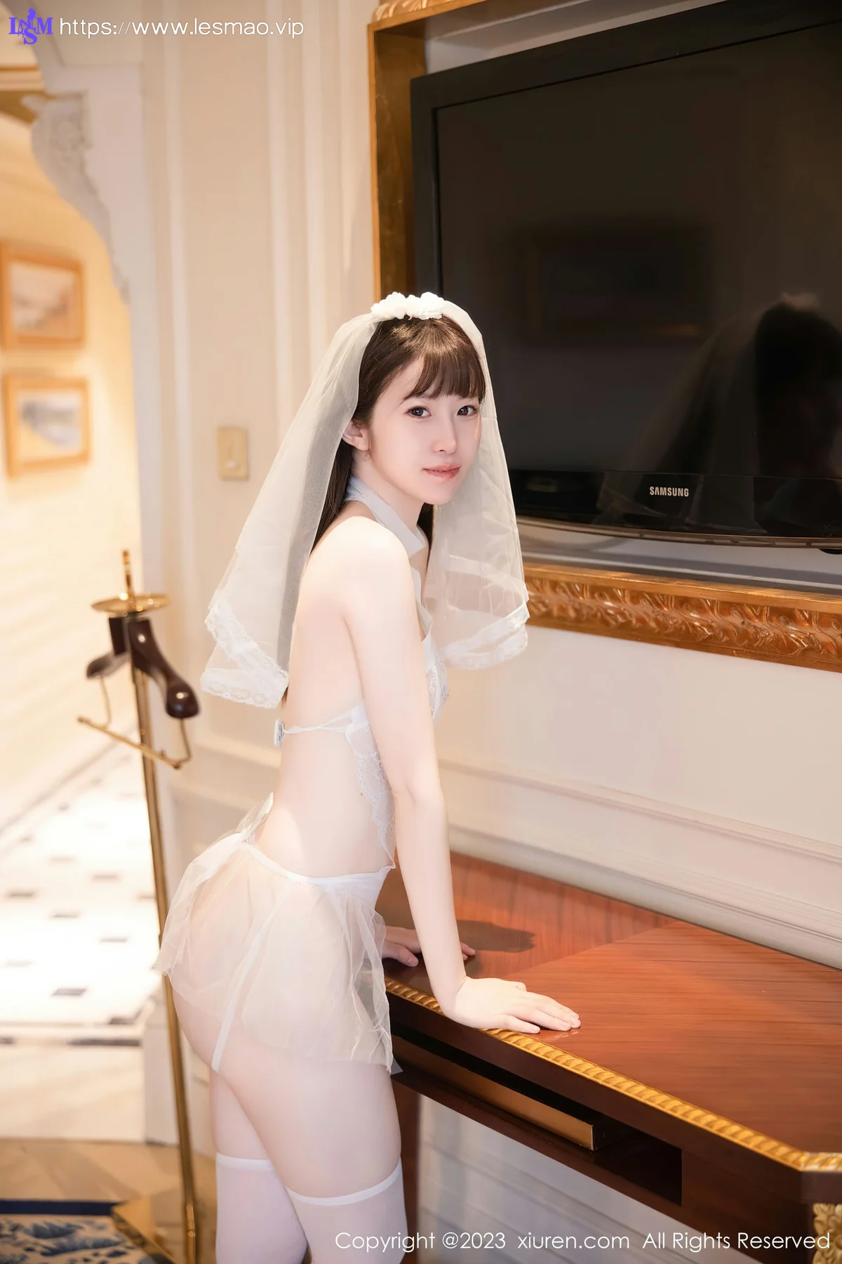 XiuRen 秀人 No.7421  林悠悠 情趣婚纱服饰性感写真22 - 28