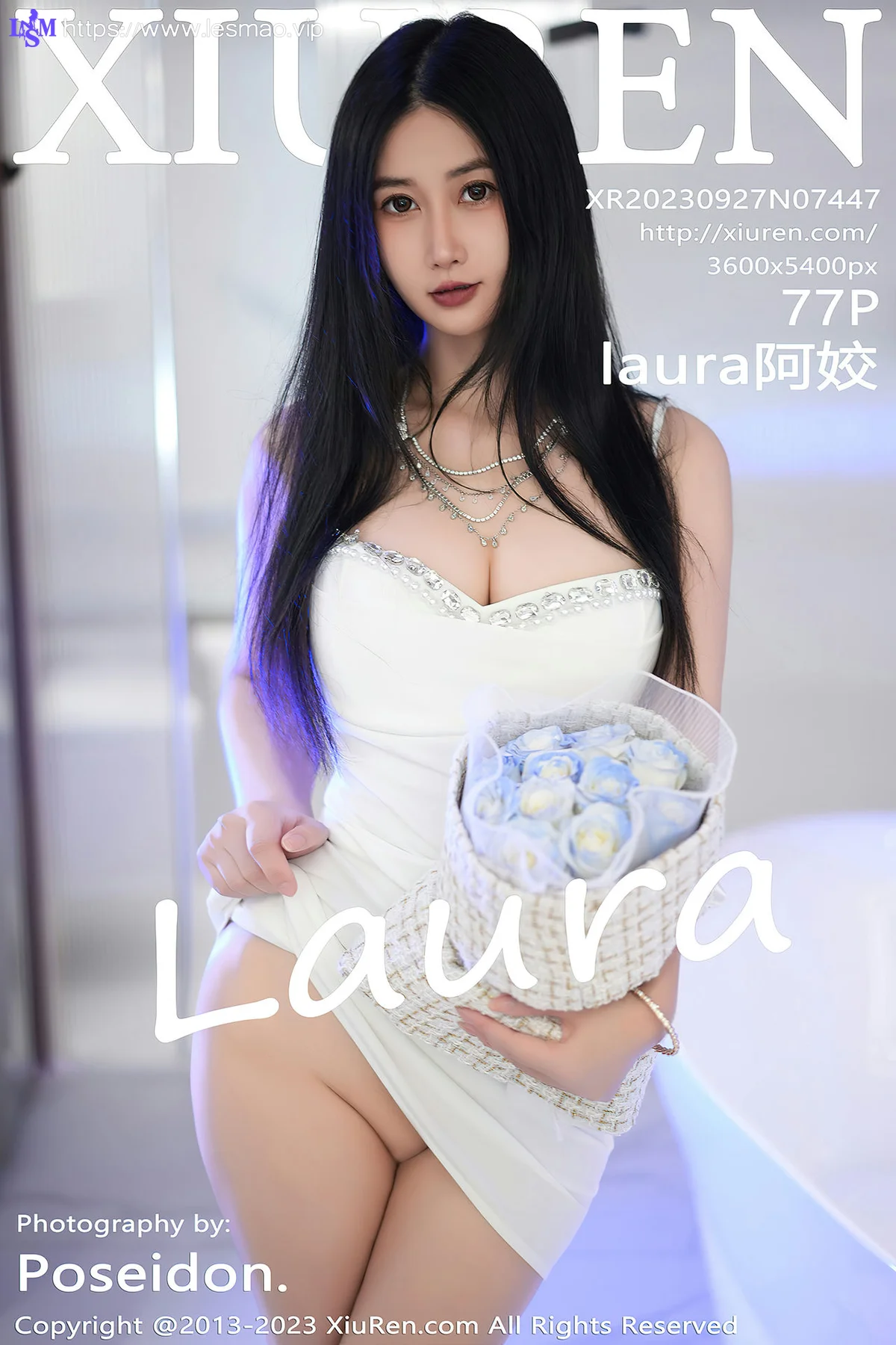 XiuRen 秀人 No.7447  laura阿姣 吊带短裙性感写真 - 78