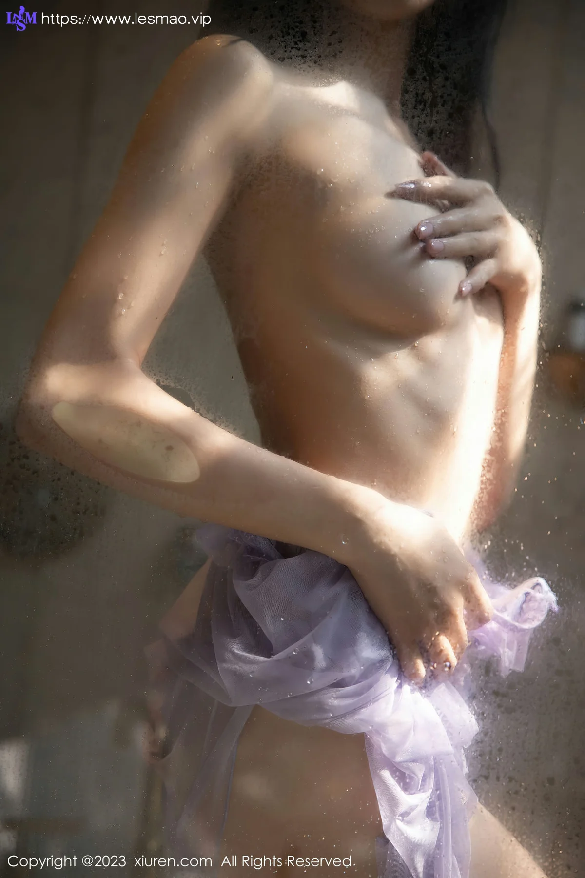 XiuRen 秀人 No.7451  糖豆sisi 薄纱睡裙性感写真 - 42
