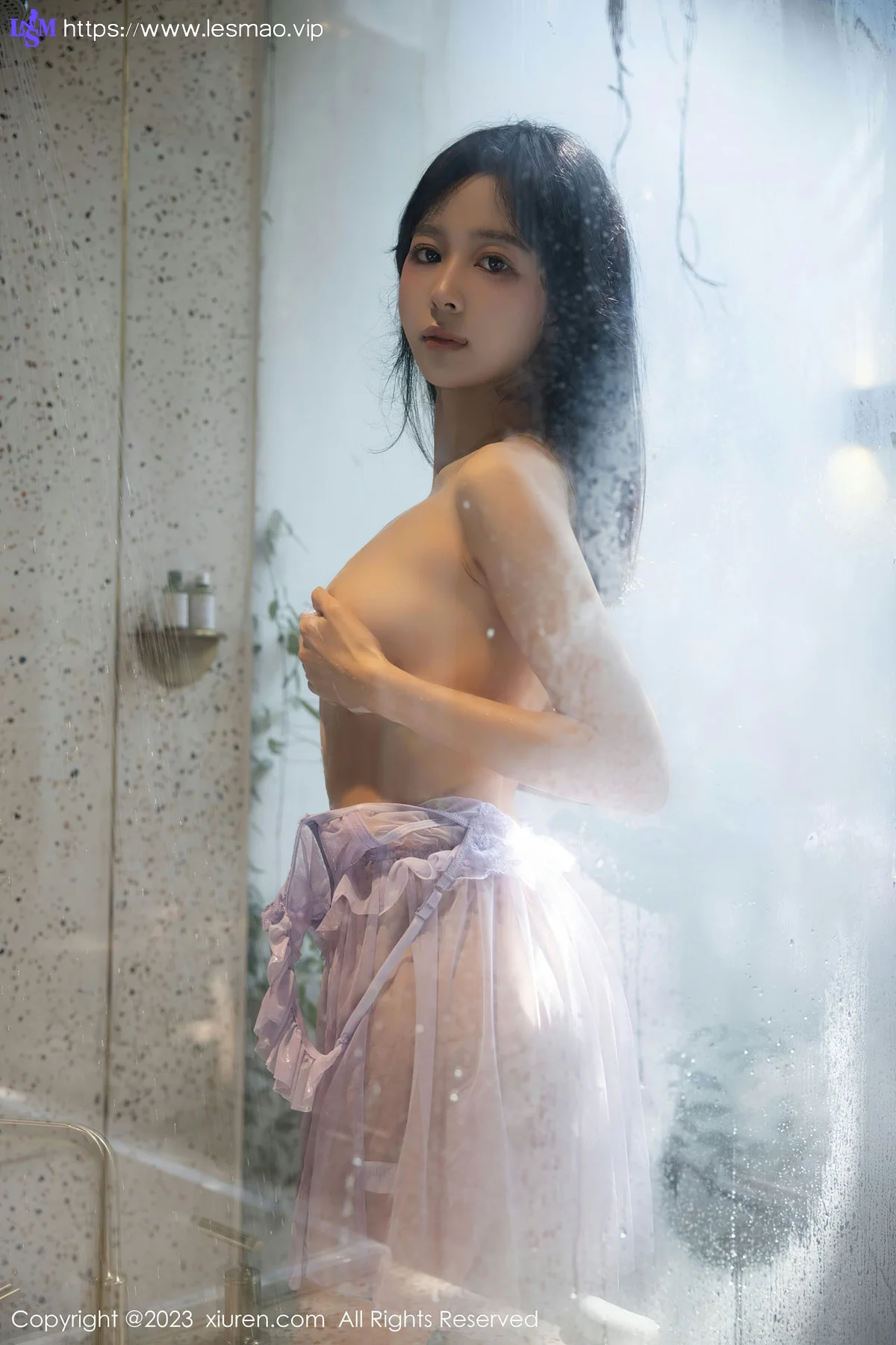 XiuRen 秀人 No.7451  糖豆sisi 薄纱睡裙性感写真 - 47