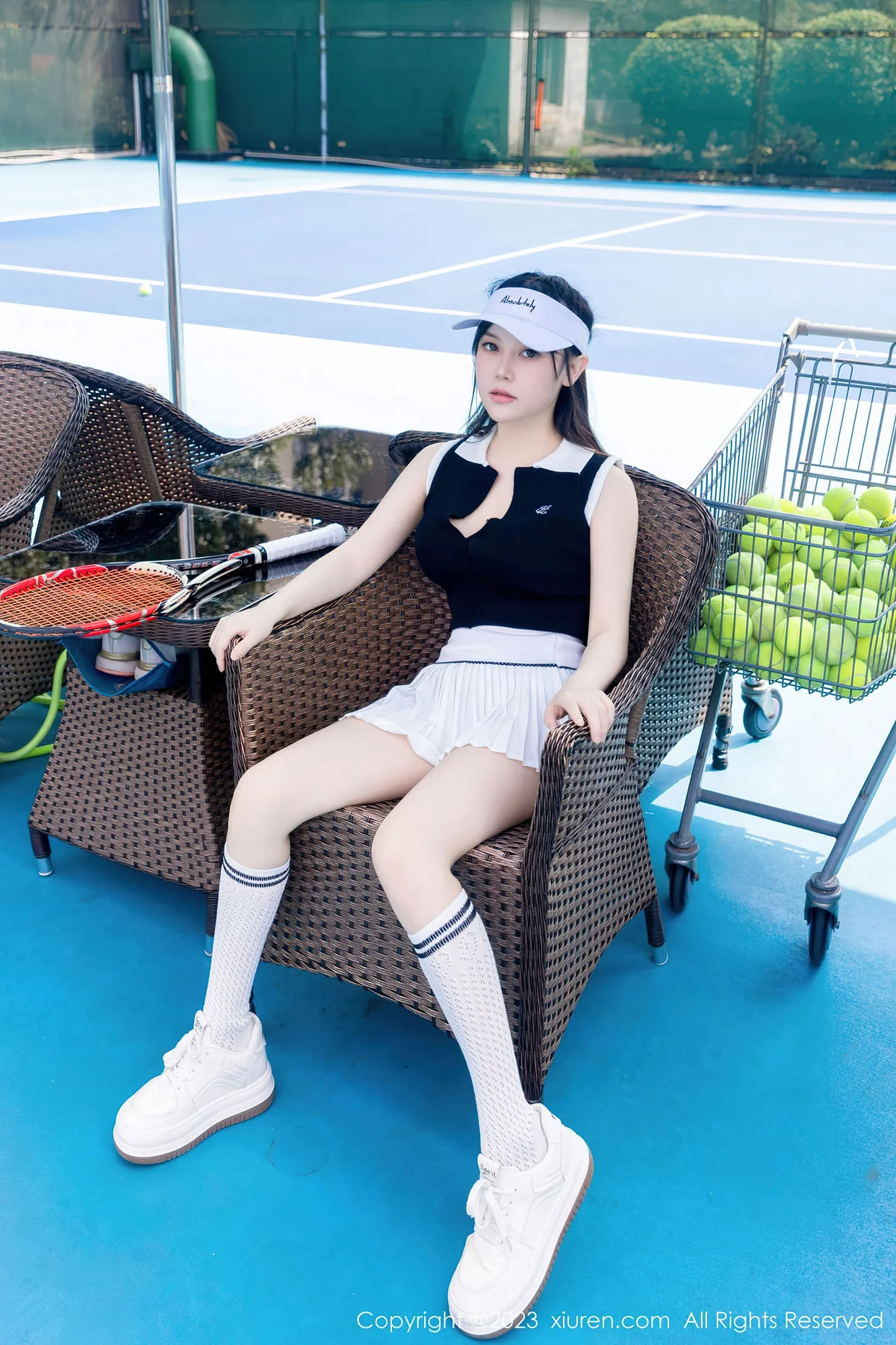 XiuRen 秀人 No.7467  豆瓣酱 网球服运动服性感写真2 - 63