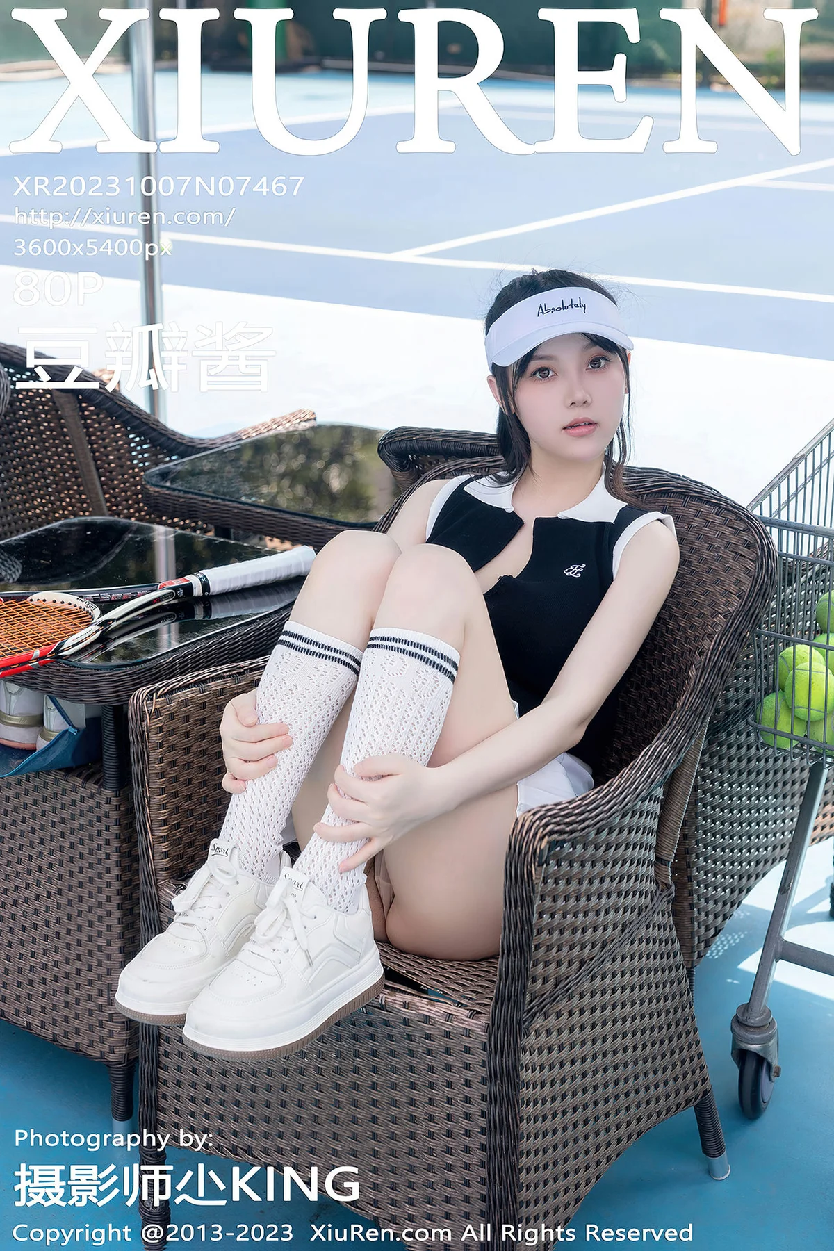 XiuRen 秀人 No.7467  豆瓣酱 网球服运动服性感写真2 - 81