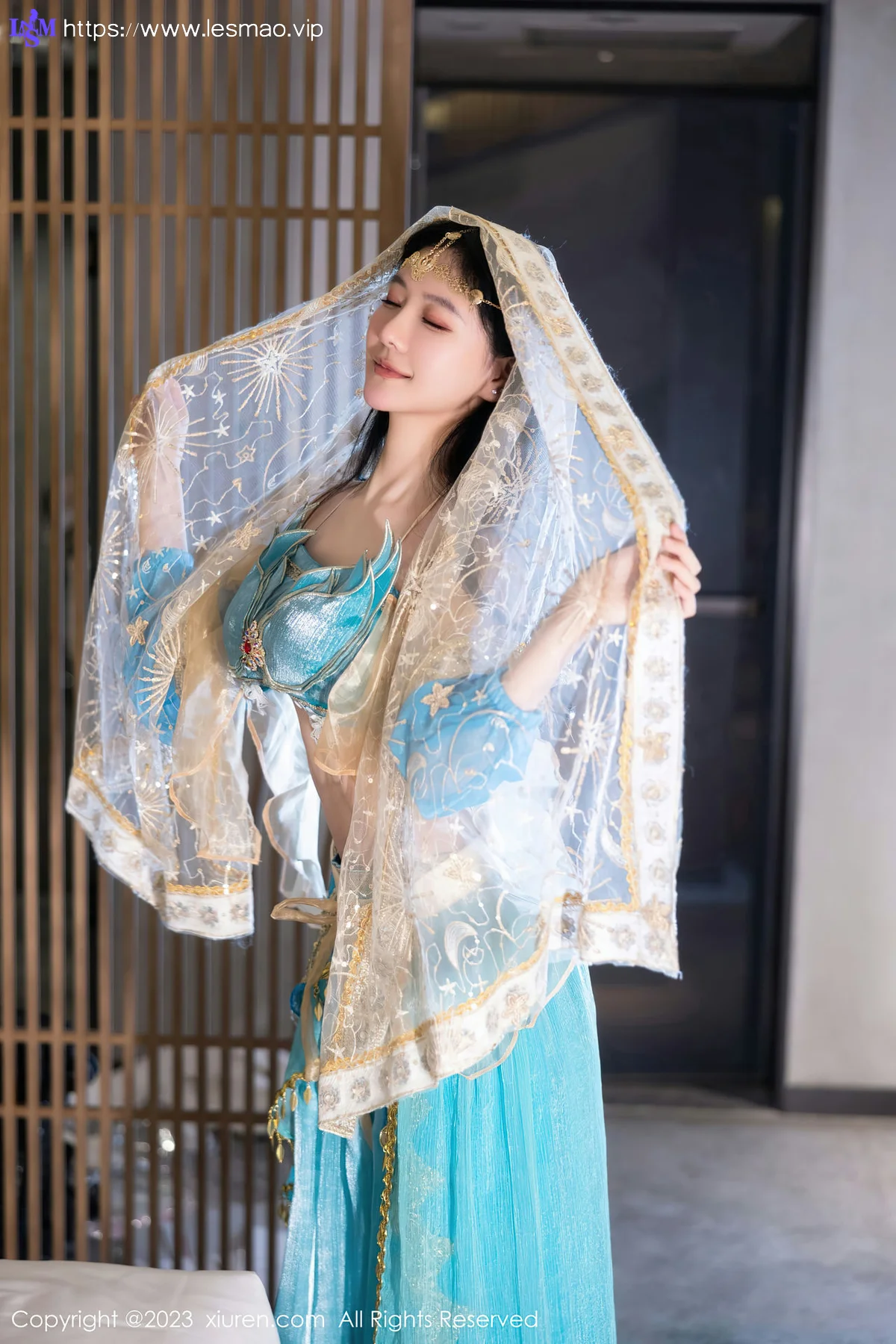 XiuRen 秀人 No.7469  幼幼 蓝色西域舞娘性感写真22 - 11
