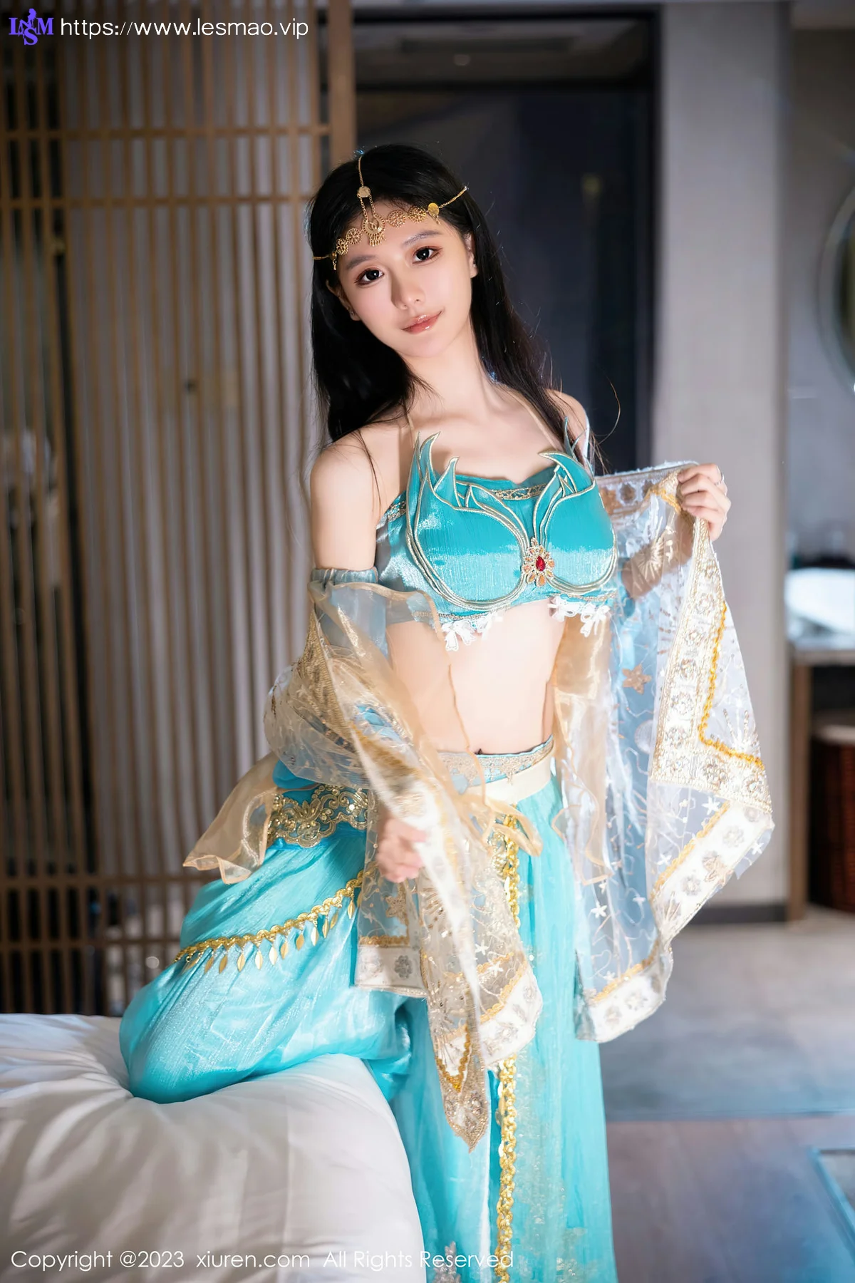 XiuRen 秀人 No.7469  幼幼 蓝色西域舞娘性感写真22 - 14