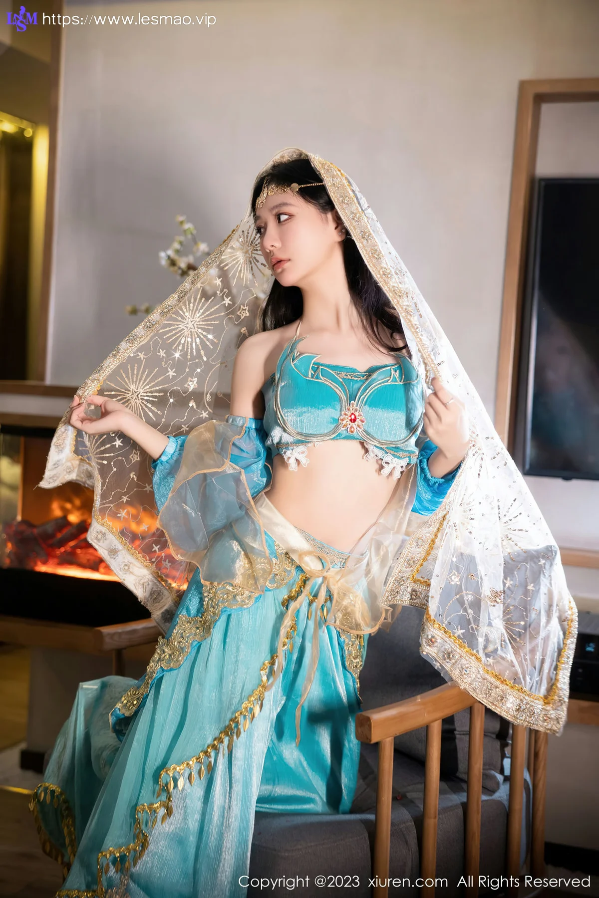 XiuRen 秀人 No.7469  幼幼 蓝色西域舞娘性感写真22 - 19