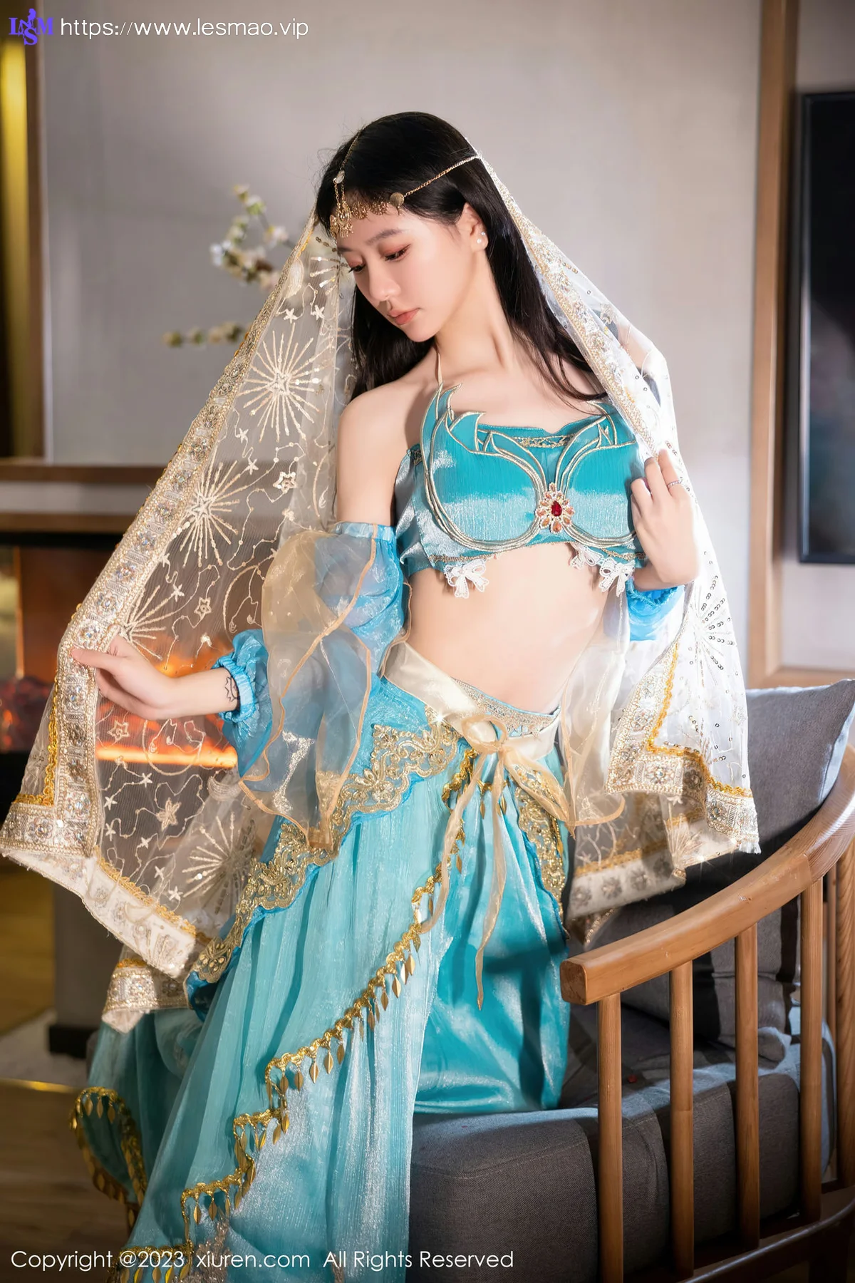XiuRen 秀人 No.7469  幼幼 蓝色西域舞娘性感写真22 - 20