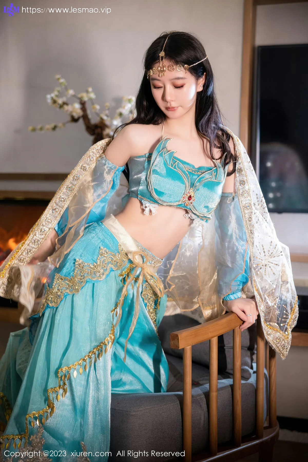 XiuRen 秀人 No.7469  幼幼 蓝色西域舞娘性感写真22 - 21