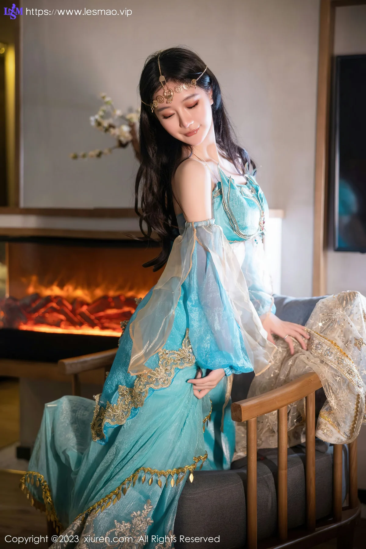 XiuRen 秀人 No.7469  幼幼 蓝色西域舞娘性感写真22 - 22