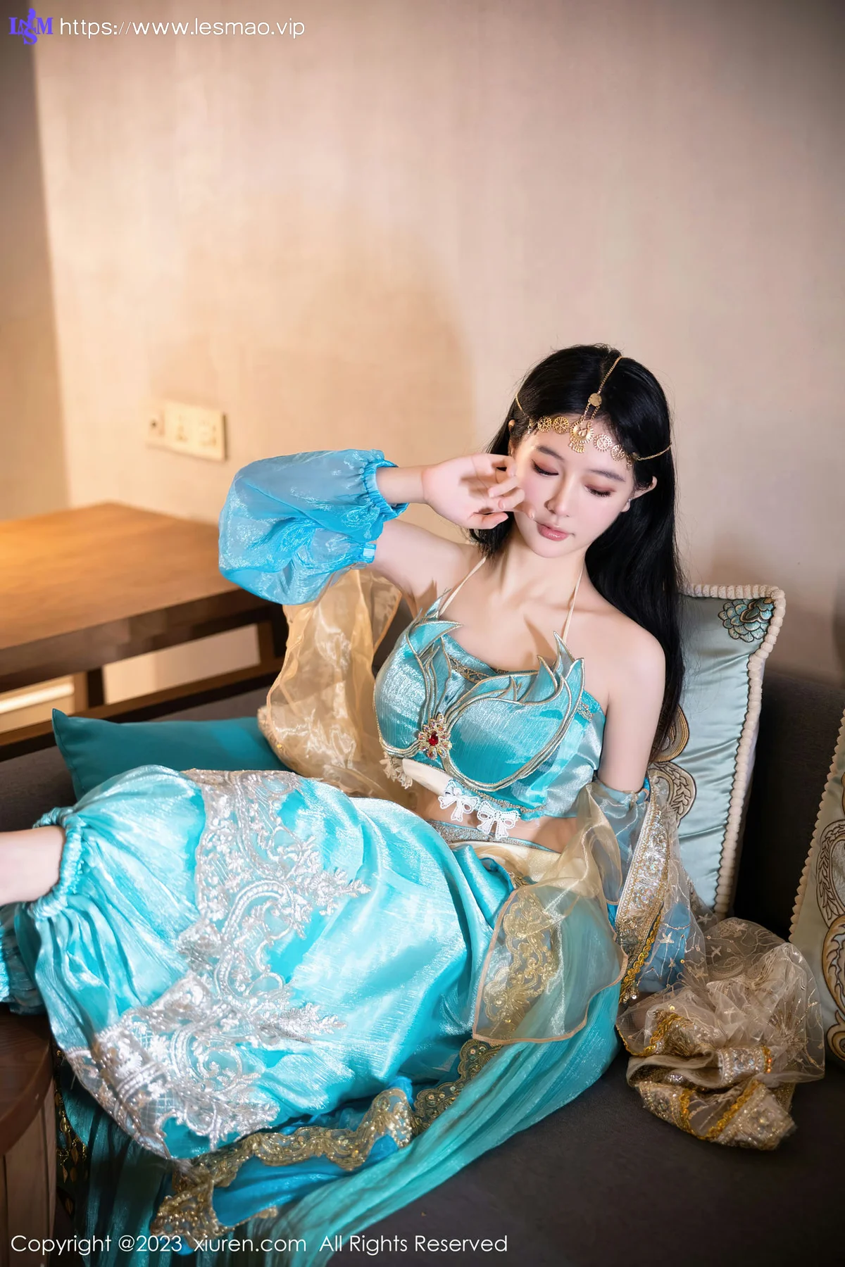 XiuRen 秀人 No.7469  幼幼 蓝色西域舞娘性感写真22 - 25