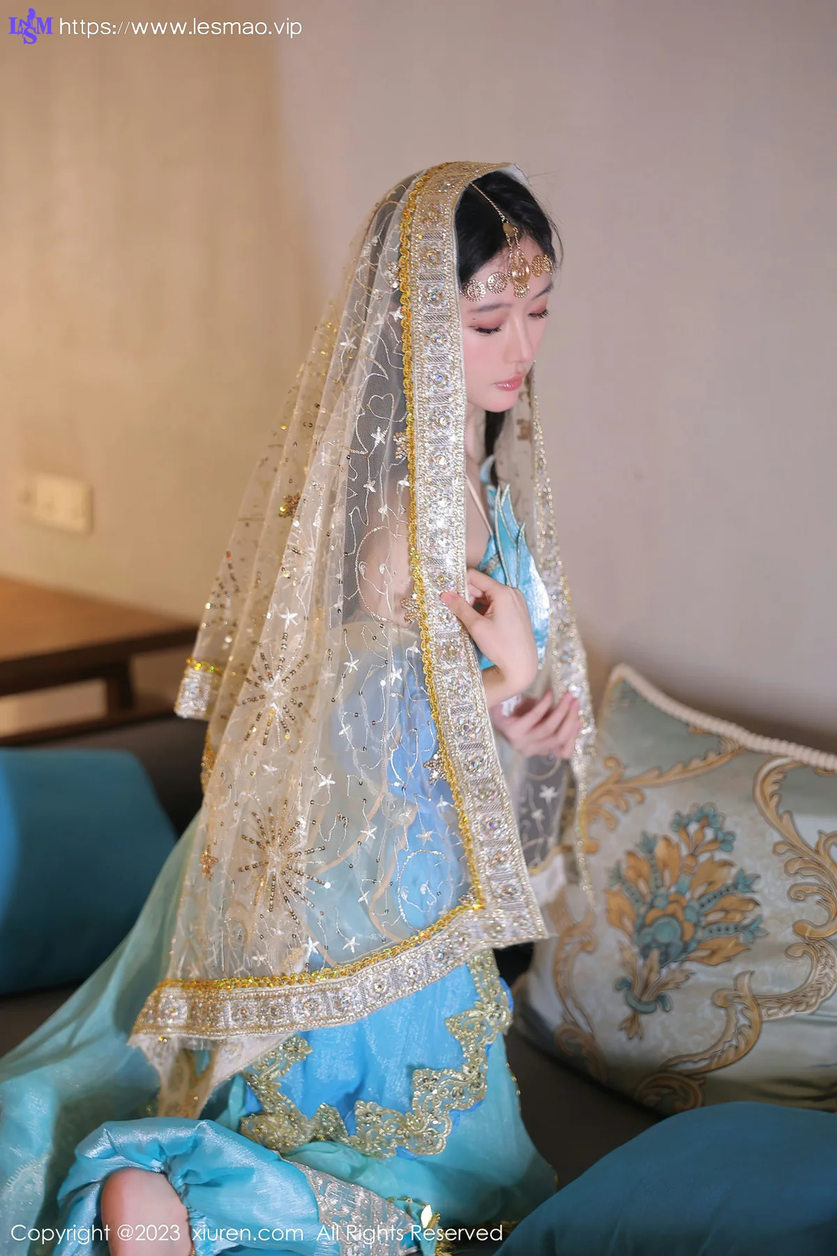 XiuRen 秀人 No.7469  幼幼 蓝色西域舞娘性感写真22 - 26