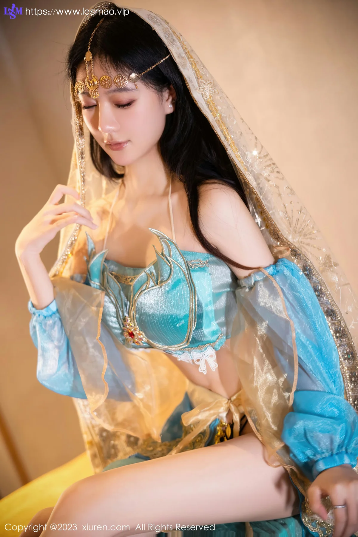 XiuRen 秀人 No.7469  幼幼 蓝色西域舞娘性感写真22 - 35