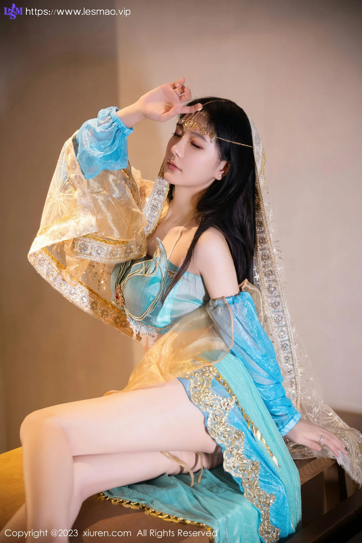 XiuRen 秀人 No.7469  幼幼 蓝色西域舞娘性感写真22 - 37