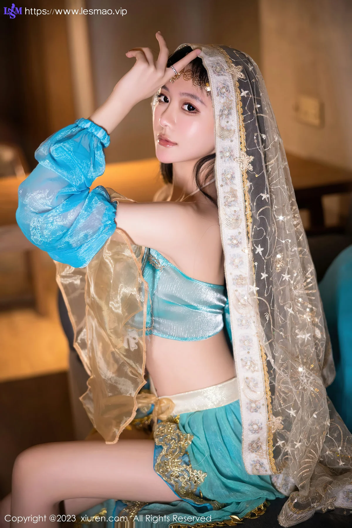 XiuRen 秀人 No.7469  幼幼 蓝色西域舞娘性感写真22 - 40