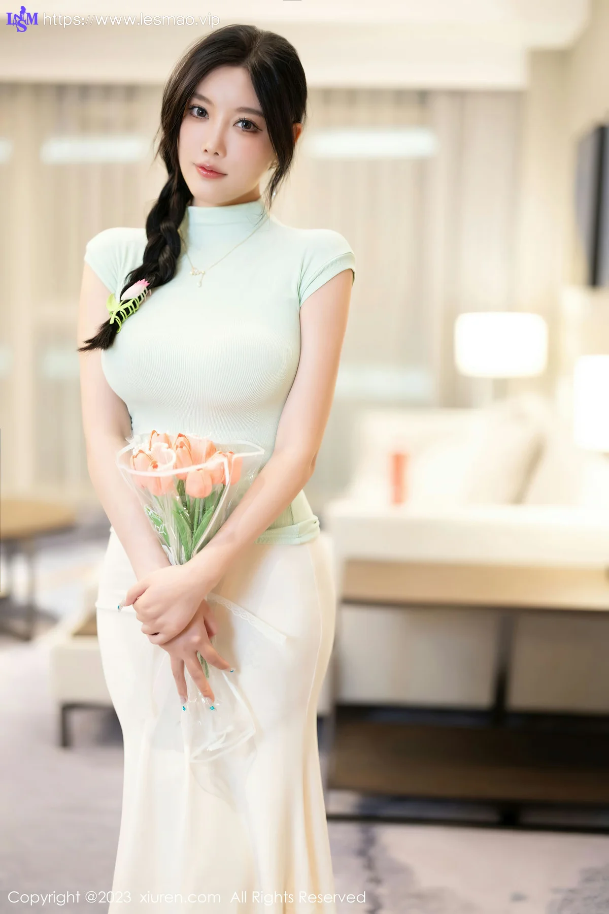 XiuRen 秀人 No.7481  杨晨晨Yome 白色蕾丝内衣性感写真22 - 12