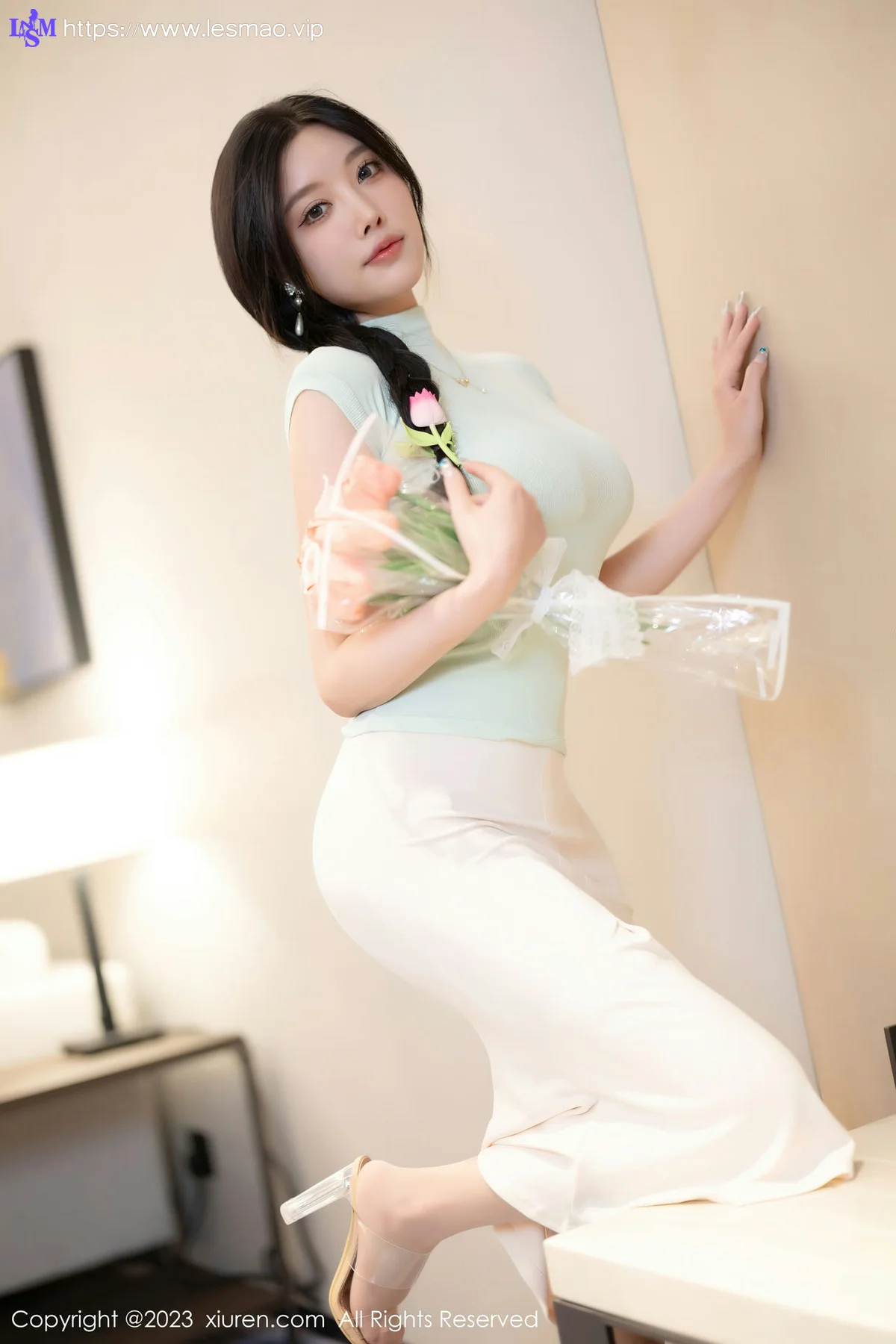 XiuRen 秀人 No.7481  杨晨晨Yome 白色蕾丝内衣性感写真22 - 15