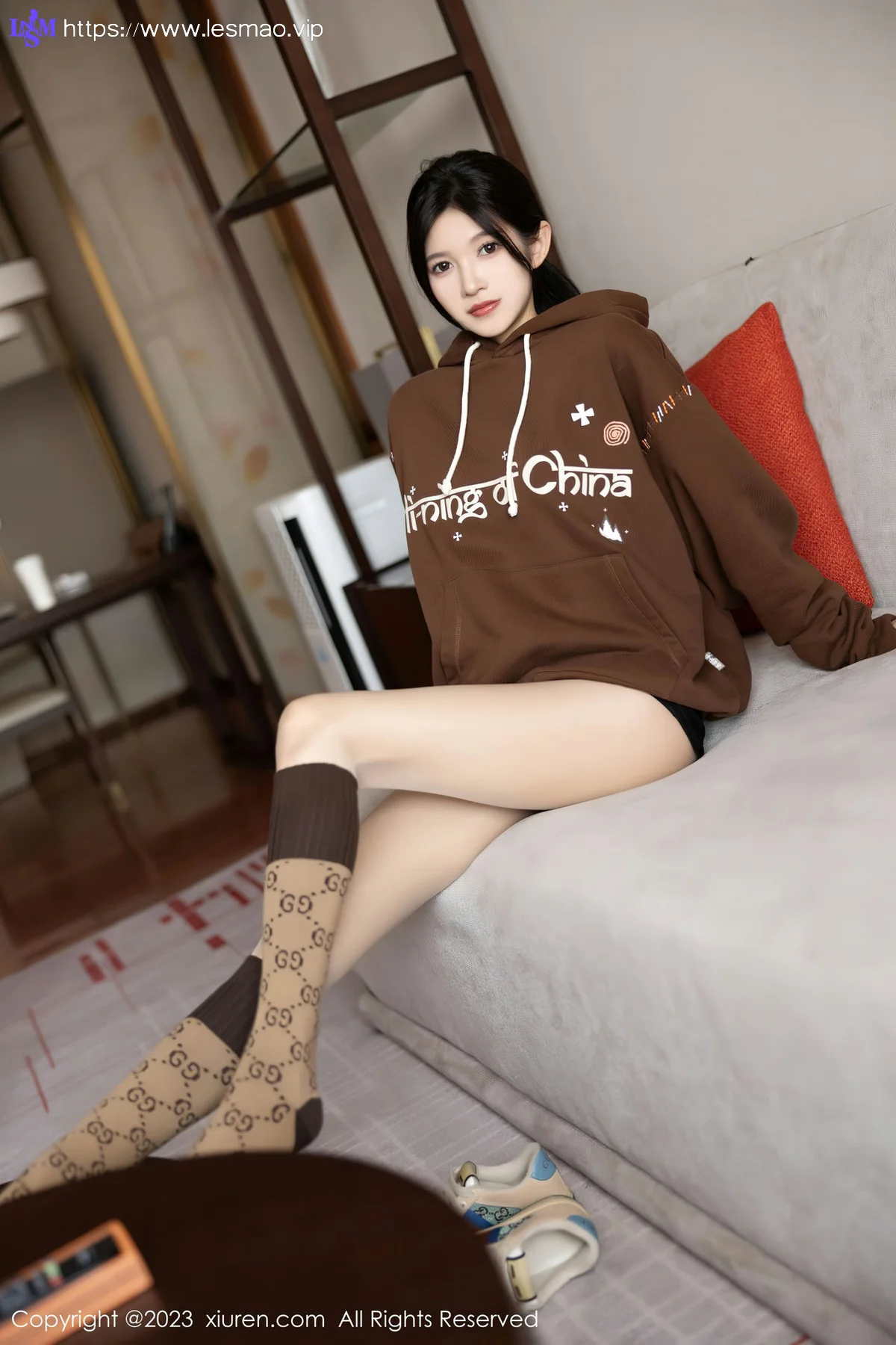 XiuRen 秀人 No.7488  程程程- 咖啡色卫衣性感写真1 - 22