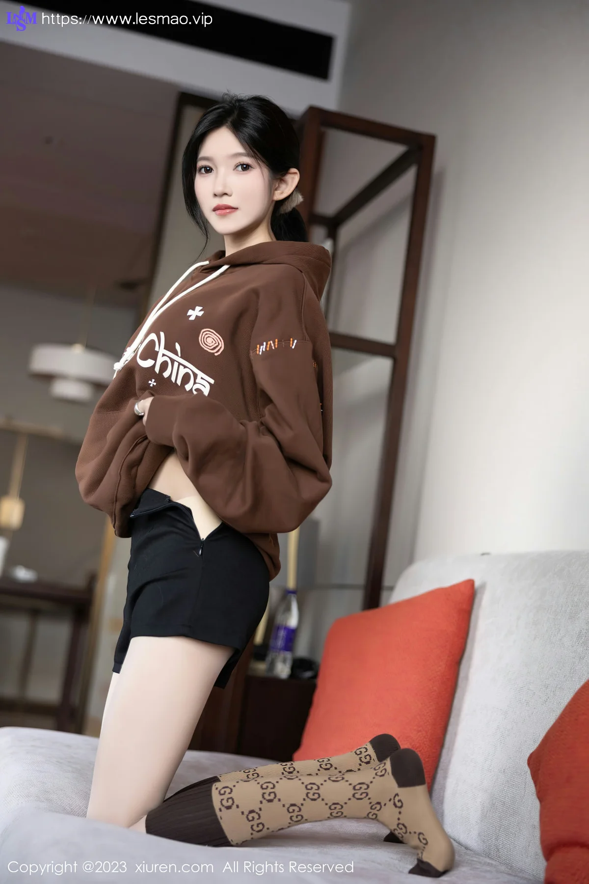 XiuRen 秀人 No.7488  程程程- 咖啡色卫衣性感写真1 - 25