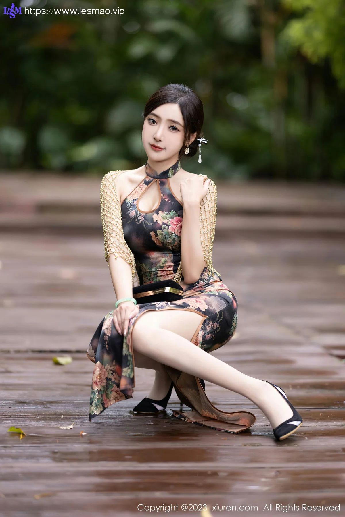 XiuRen 秀人 No.7495  王馨瑶yanni 花纹旗袍安吉旅拍2 - 11