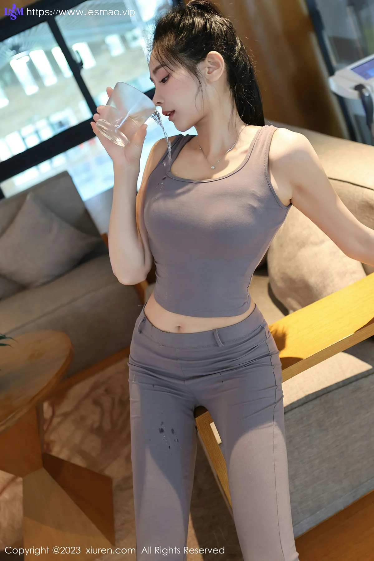 XiuRen 秀人 No.7512  草莓mm 灰色运动服饰性感写真33 - 12