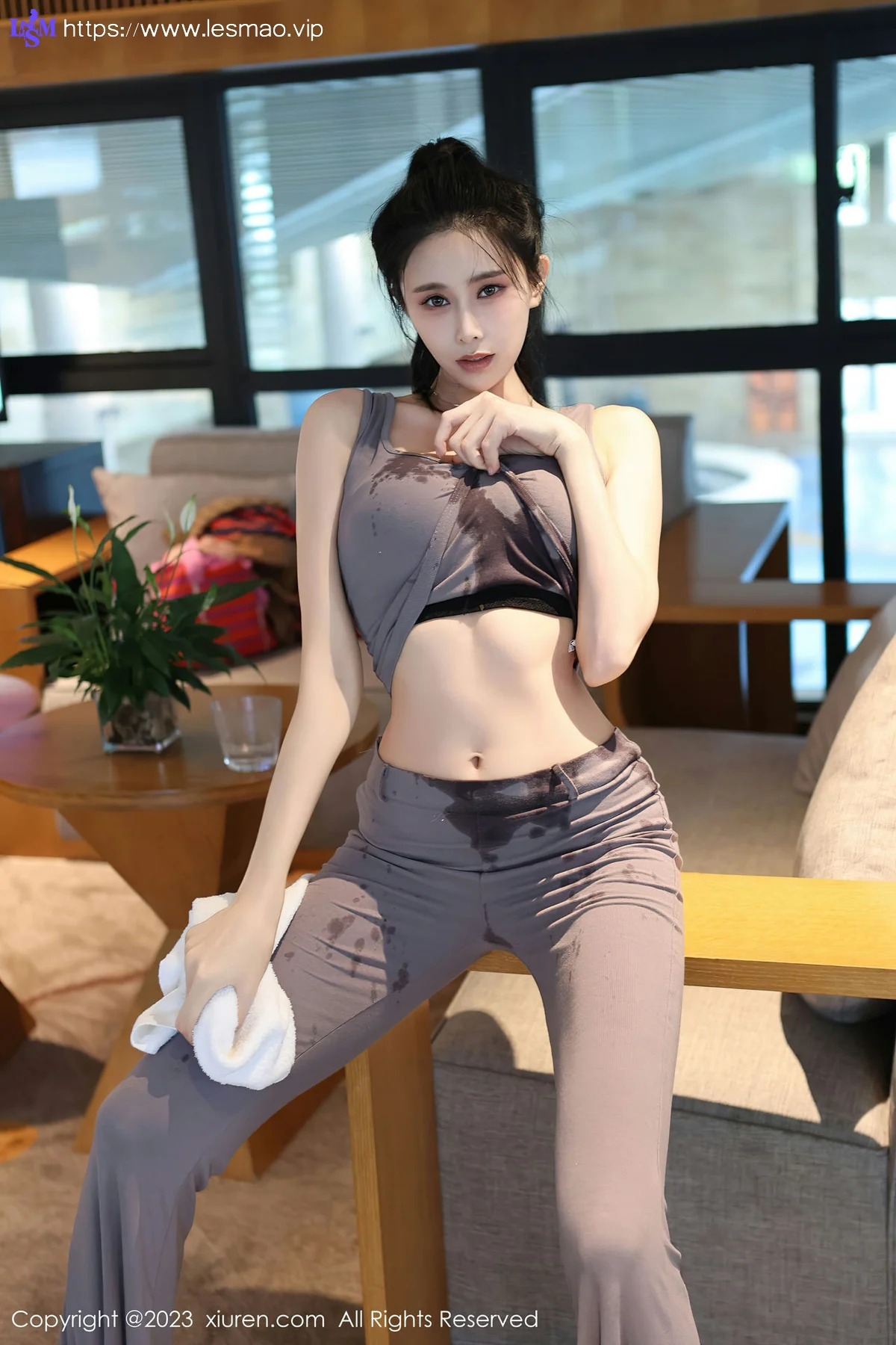 XiuRen 秀人 No.7512  草莓mm 灰色运动服饰性感写真33 - 15