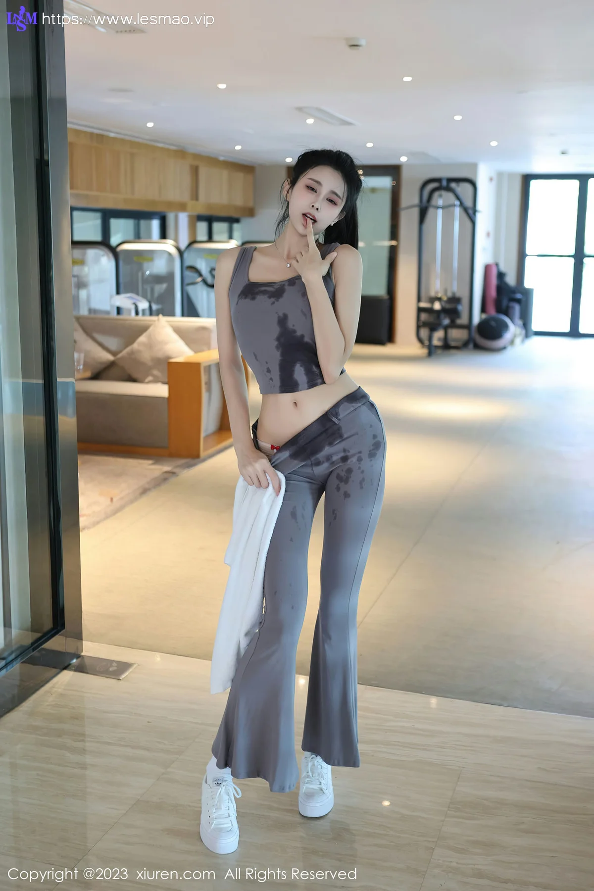 XiuRen 秀人 No.7512  草莓mm 灰色运动服饰性感写真33 - 17