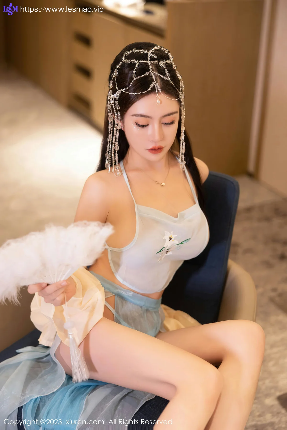 XiuRen 秀人 No.7514  唐宁宁 浅色古装性感写真22 - 16