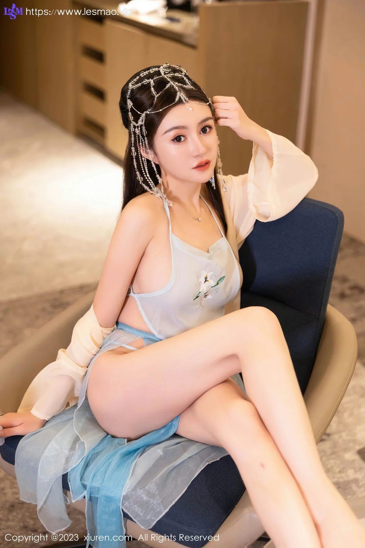 XiuRen 秀人 No.7514  唐宁宁 浅色古装性感写真22 - 20