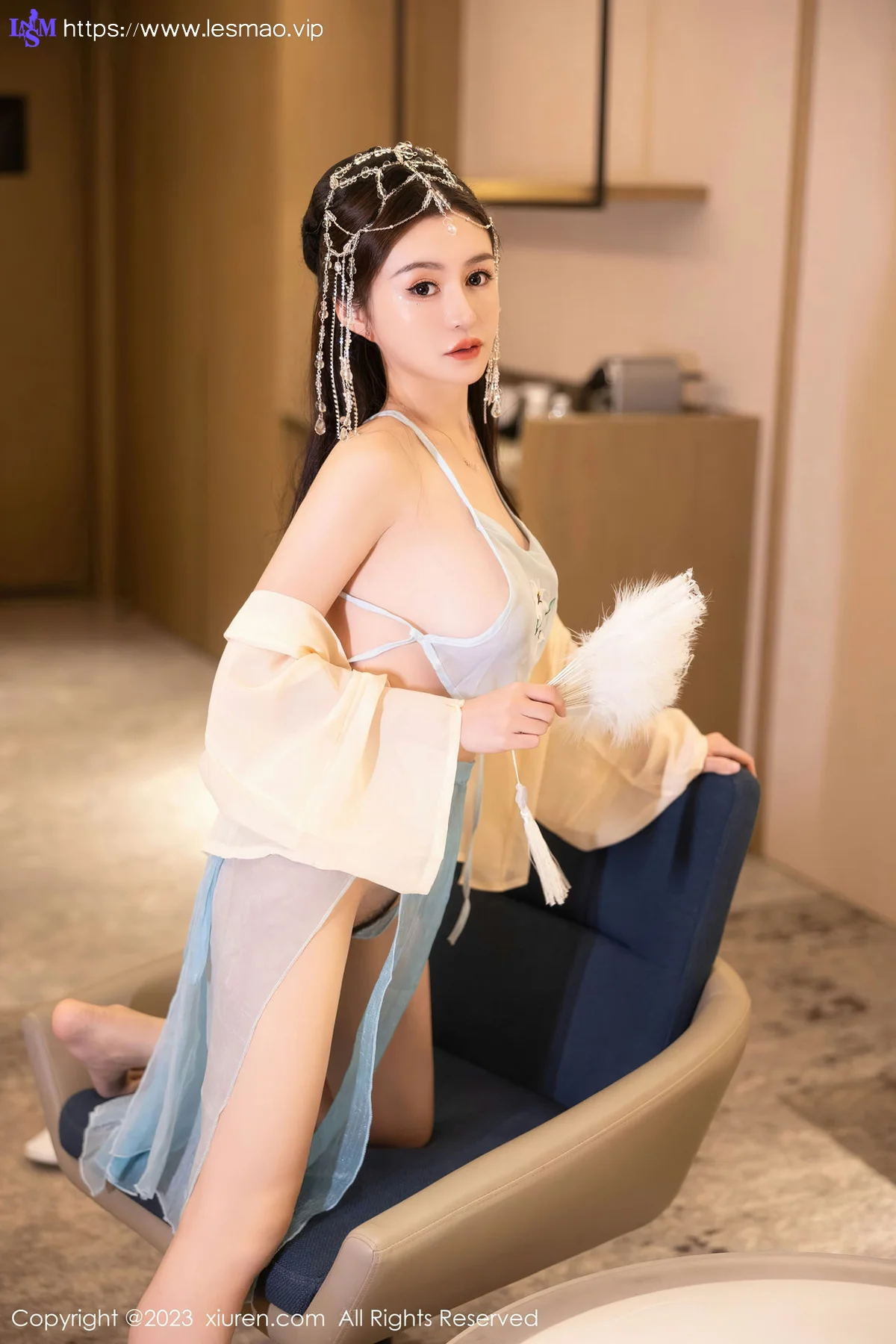 XiuRen 秀人 No.7514  唐宁宁 浅色古装性感写真22 - 22