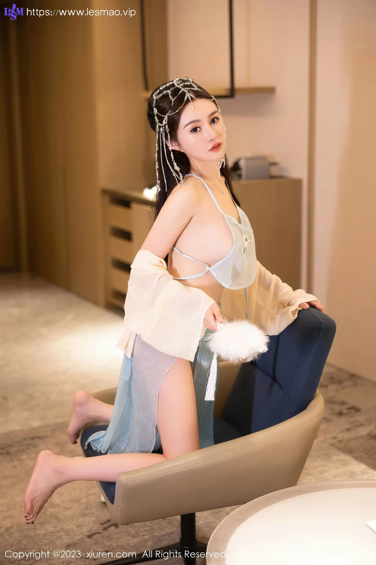 XiuRen 秀人 No.7514  唐宁宁 浅色古装性感写真22 - 27