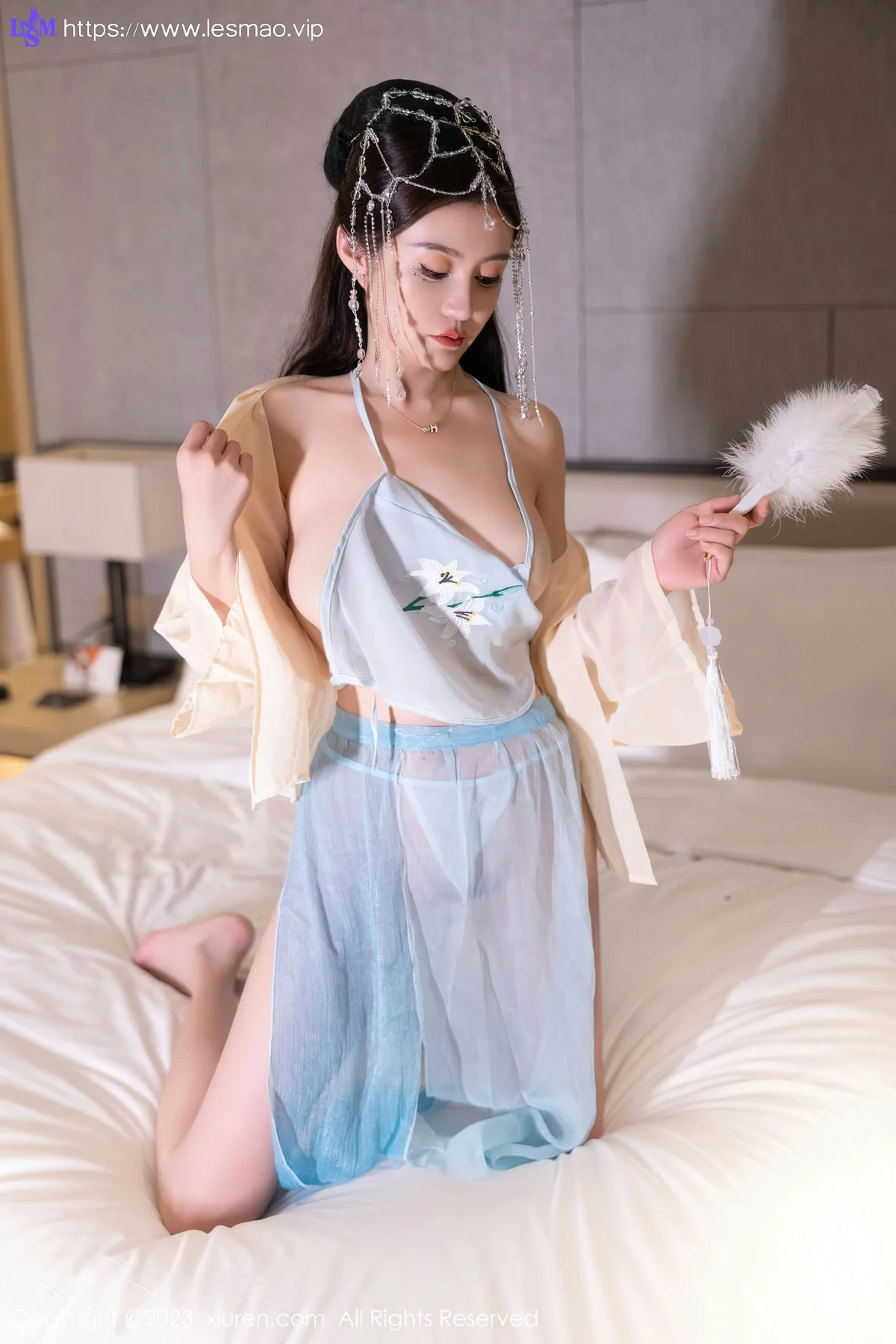 XiuRen 秀人 No.7514  唐宁宁 浅色古装性感写真22 - 32