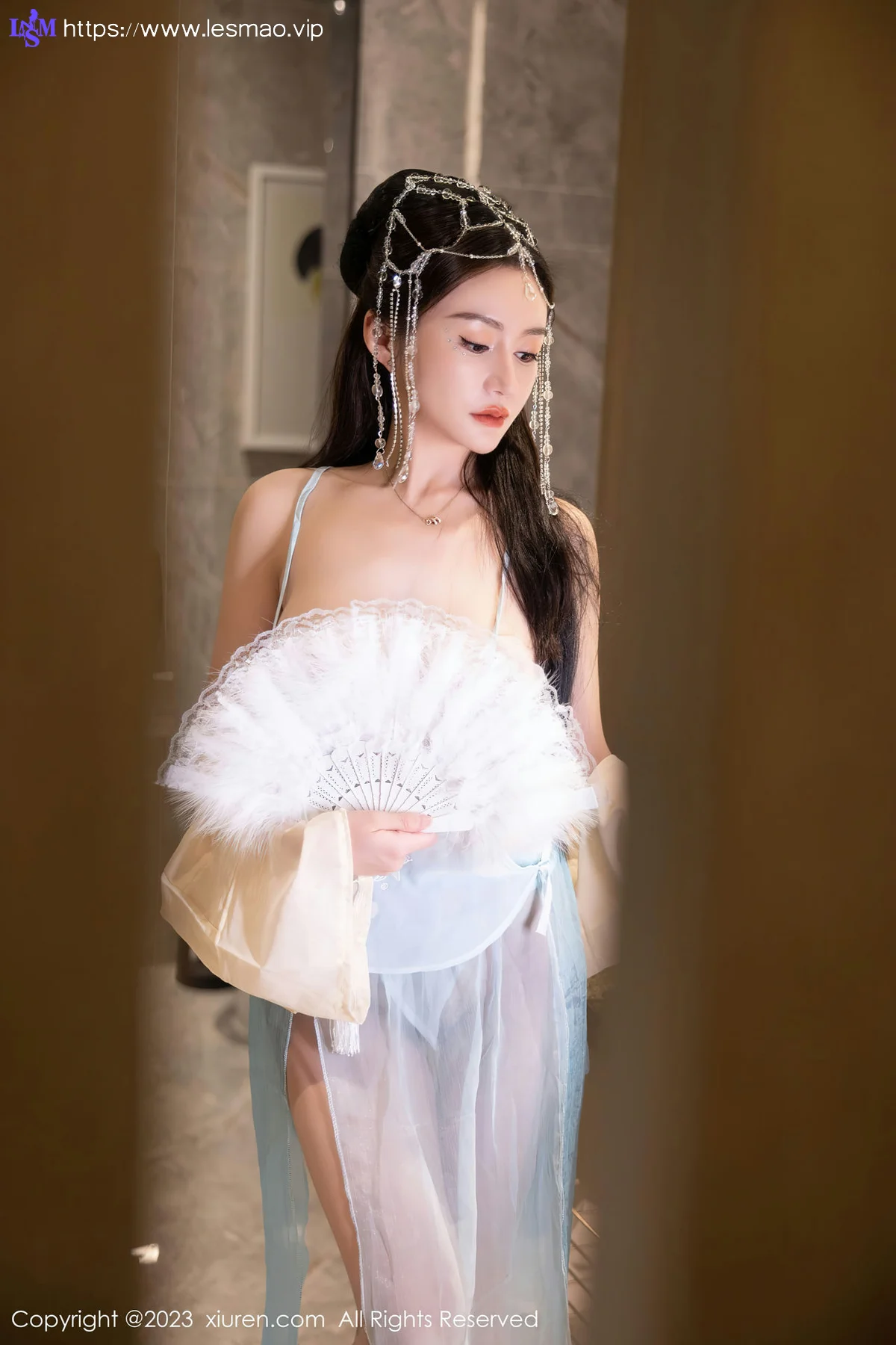 XiuRen 秀人 No.7514  唐宁宁 浅色古装性感写真22 - 52