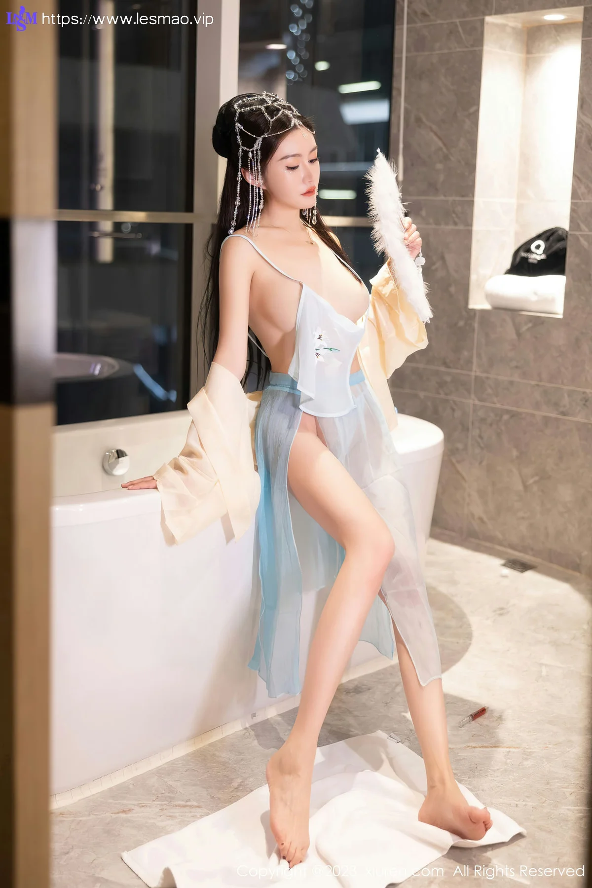 XiuRen 秀人 No.7514  唐宁宁 浅色古装性感写真22 - 58