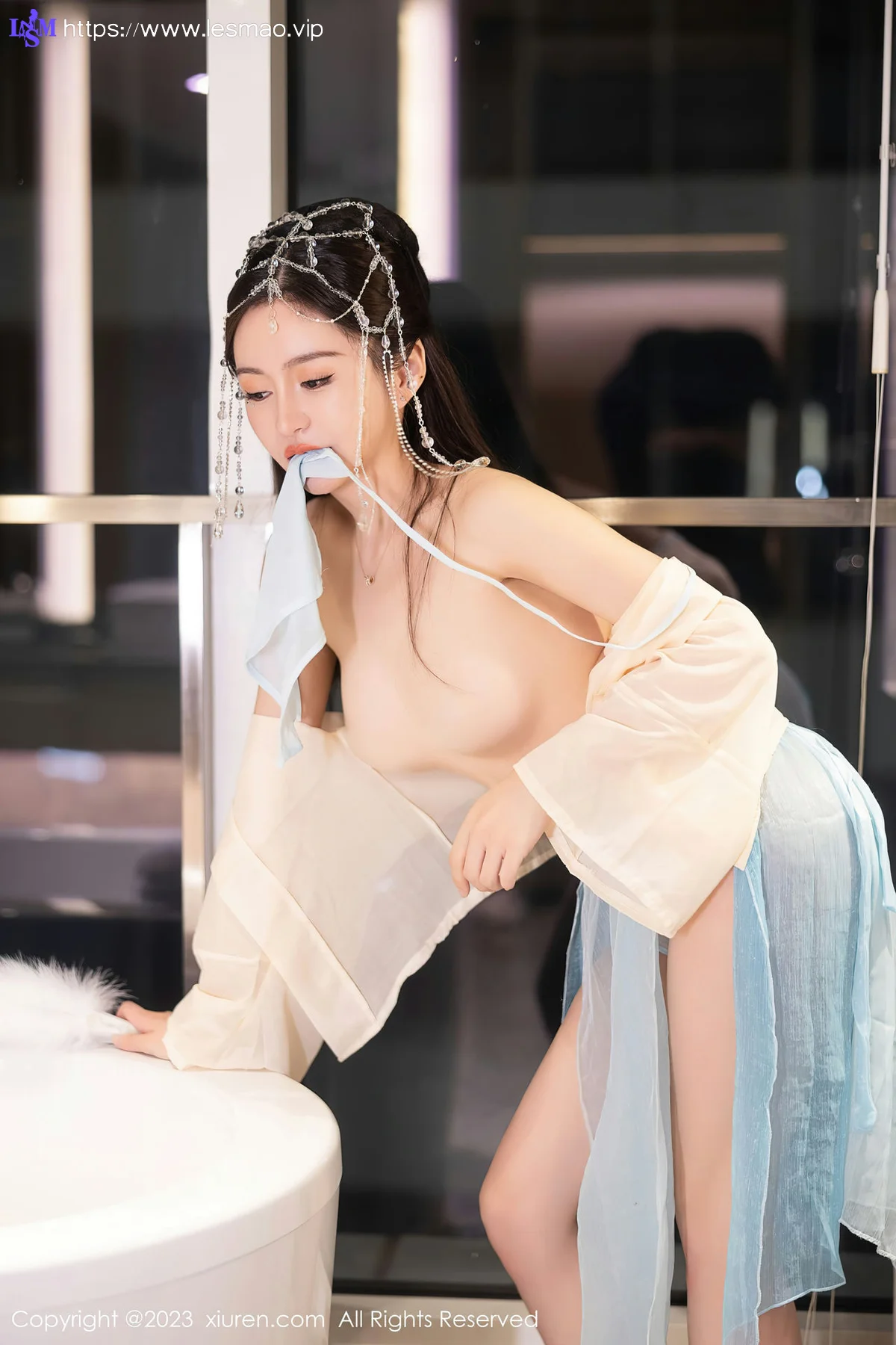 XiuRen 秀人 No.7514  唐宁宁 浅色古装性感写真22 - 61