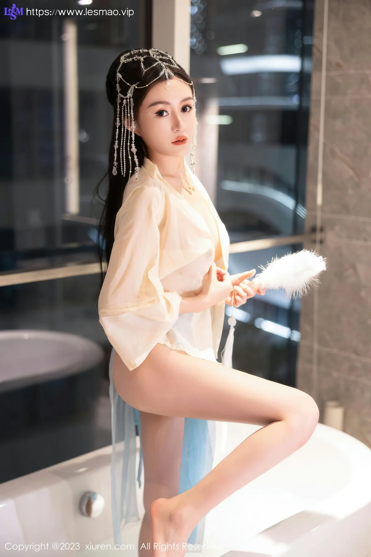 XiuRen 秀人 No.7514  唐宁宁 浅色古装性感写真22 - 65