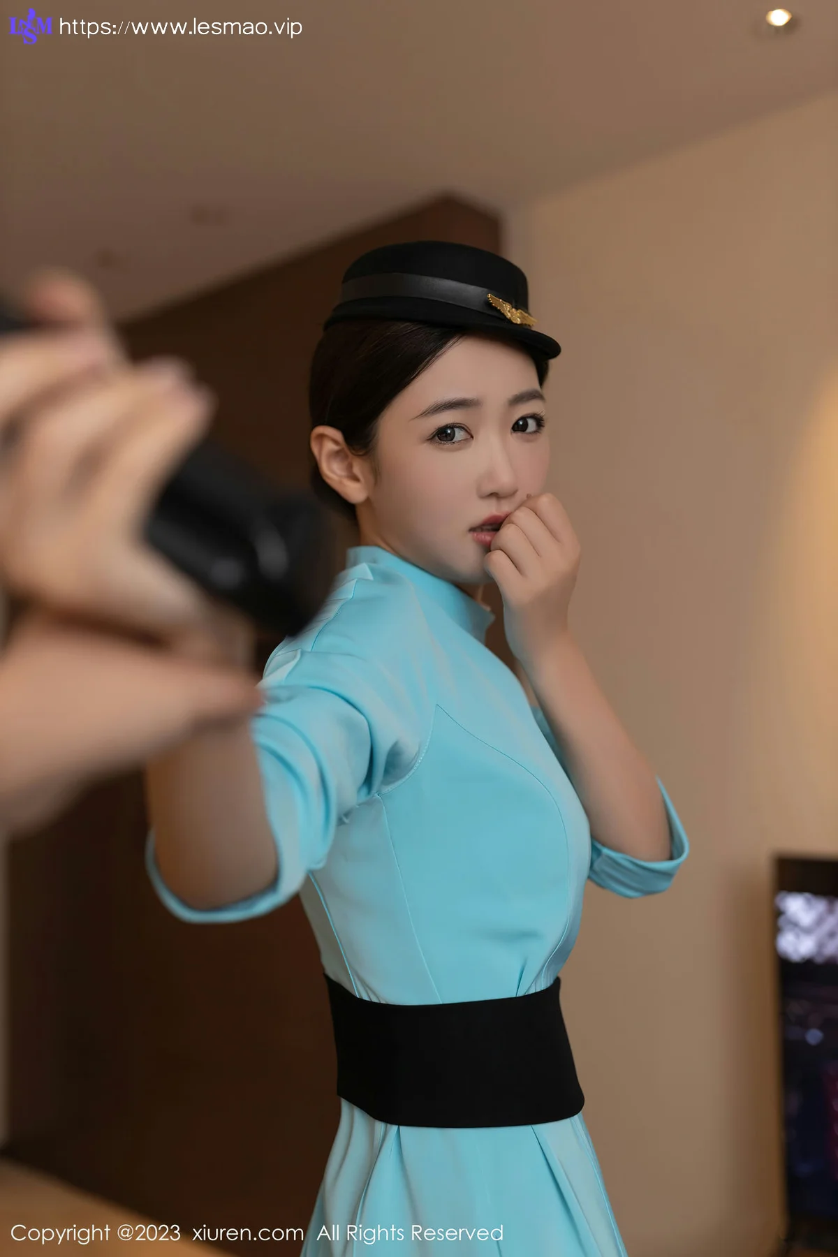 XiuRen 秀人 No.7516  唐安琪 蓝色空姐制服性感写真111 - 12