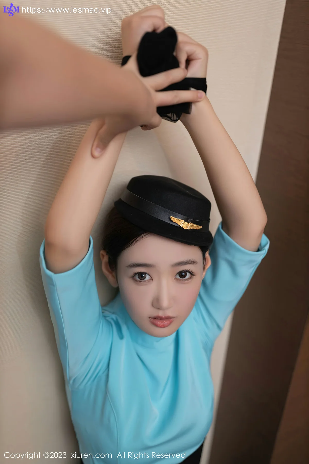 XiuRen 秀人 No.7516  唐安琪 蓝色空姐制服性感写真111 - 14