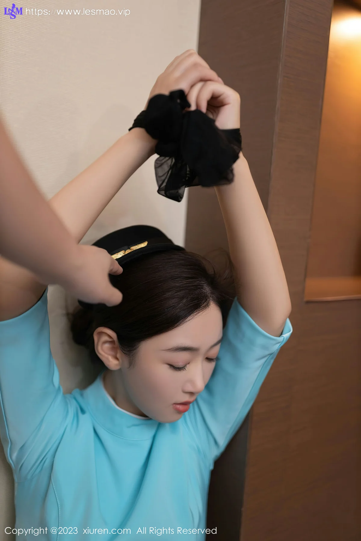 XiuRen 秀人 No.7516  唐安琪 蓝色空姐制服性感写真111 - 15