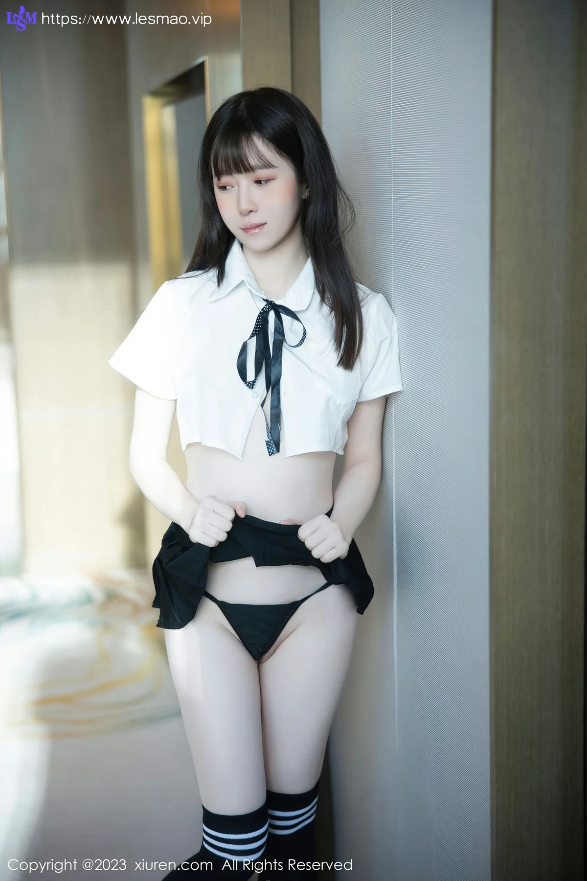 XiuRen 秀人 No.7534  林悠悠 黑色长筒袜性感写真3 - 27