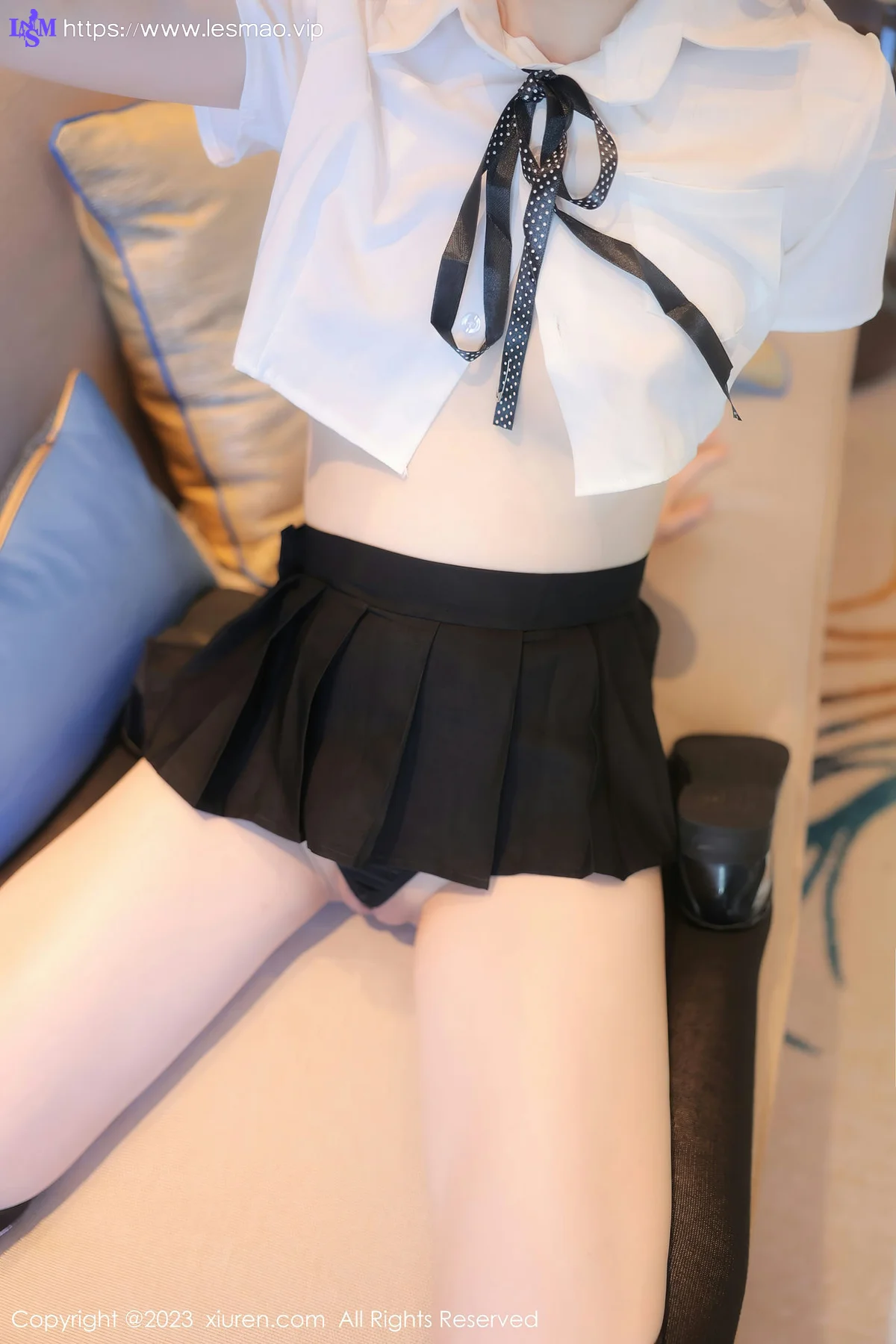 XiuRen 秀人 No.7534  林悠悠 黑色长筒袜性感写真3 - 42