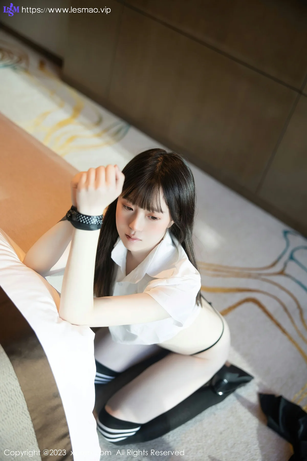 XiuRen 秀人 No.7534  林悠悠 黑色长筒袜性感写真3 - 69