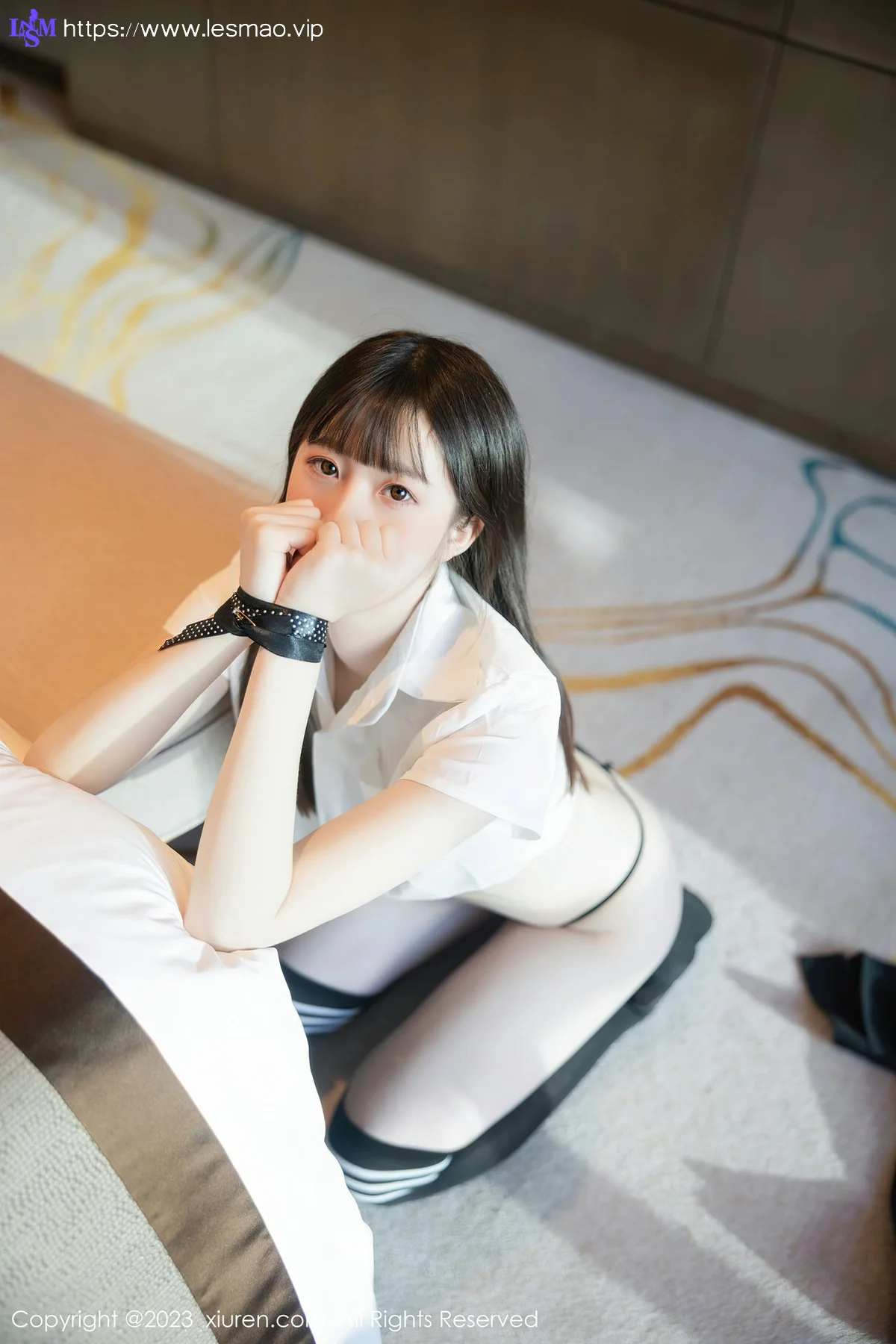 XiuRen 秀人 No.7534  林悠悠 黑色长筒袜性感写真3 - 70