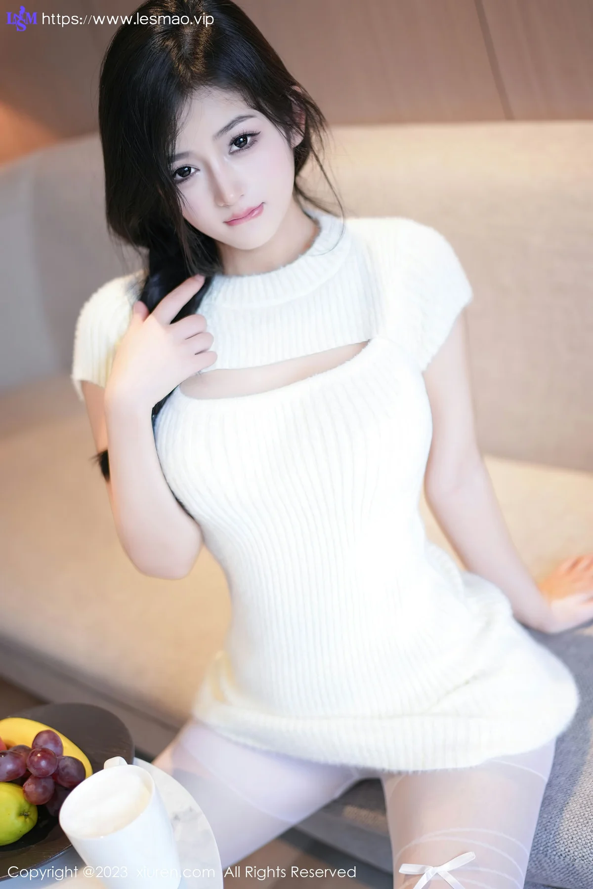 XiuRen 秀人 No.7541  谭小灵 诱人白色丝袜性感写真1 - 11