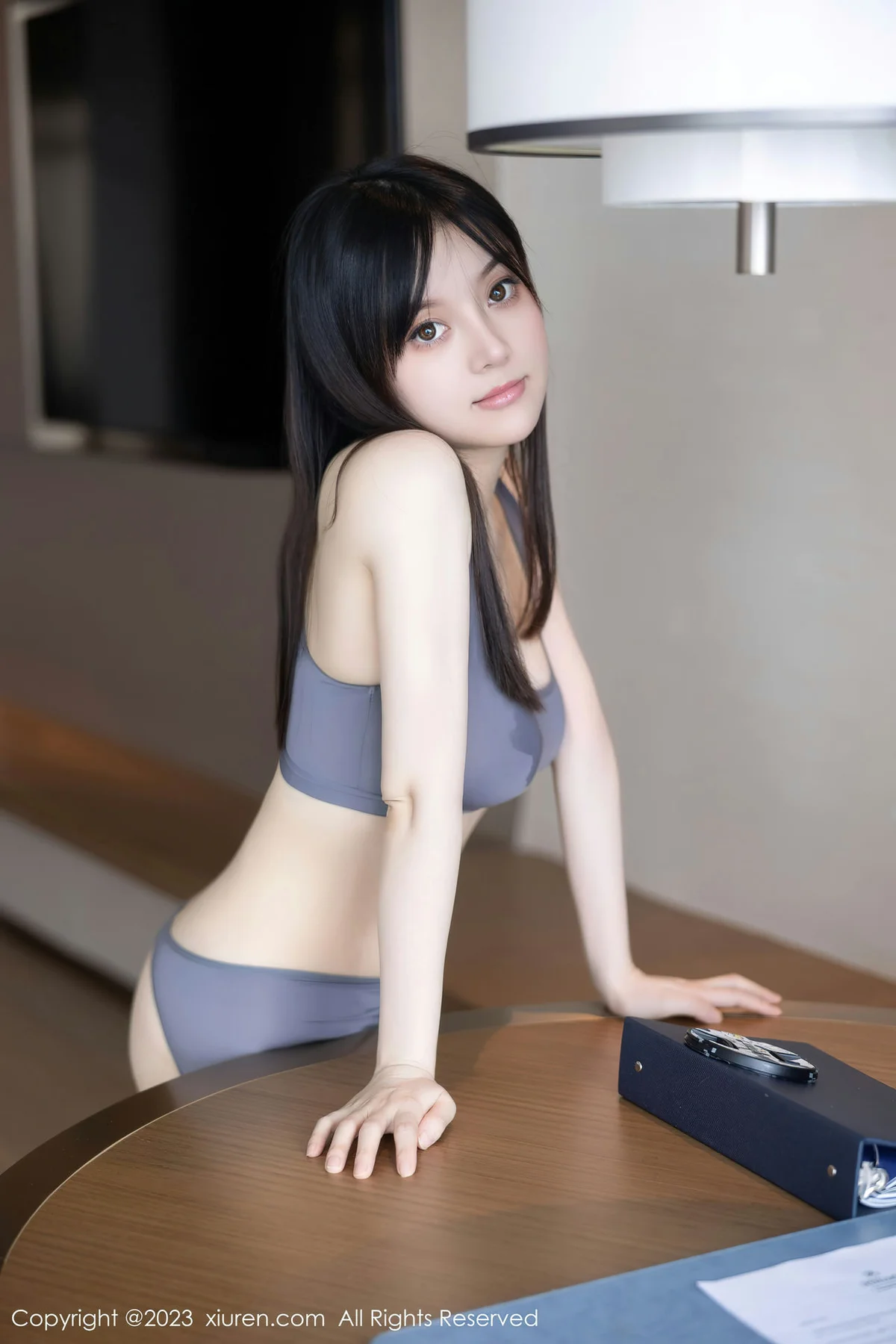 XiuRen 秀人 No.7543  豆瓣酱 灰色运动瑜伽服饰性感写真11 - 61