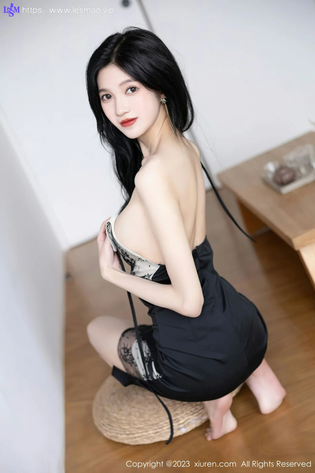 XiuRen 秀人 No.7556  程程程- 黑色情趣内衣安吉旅拍2 - 33