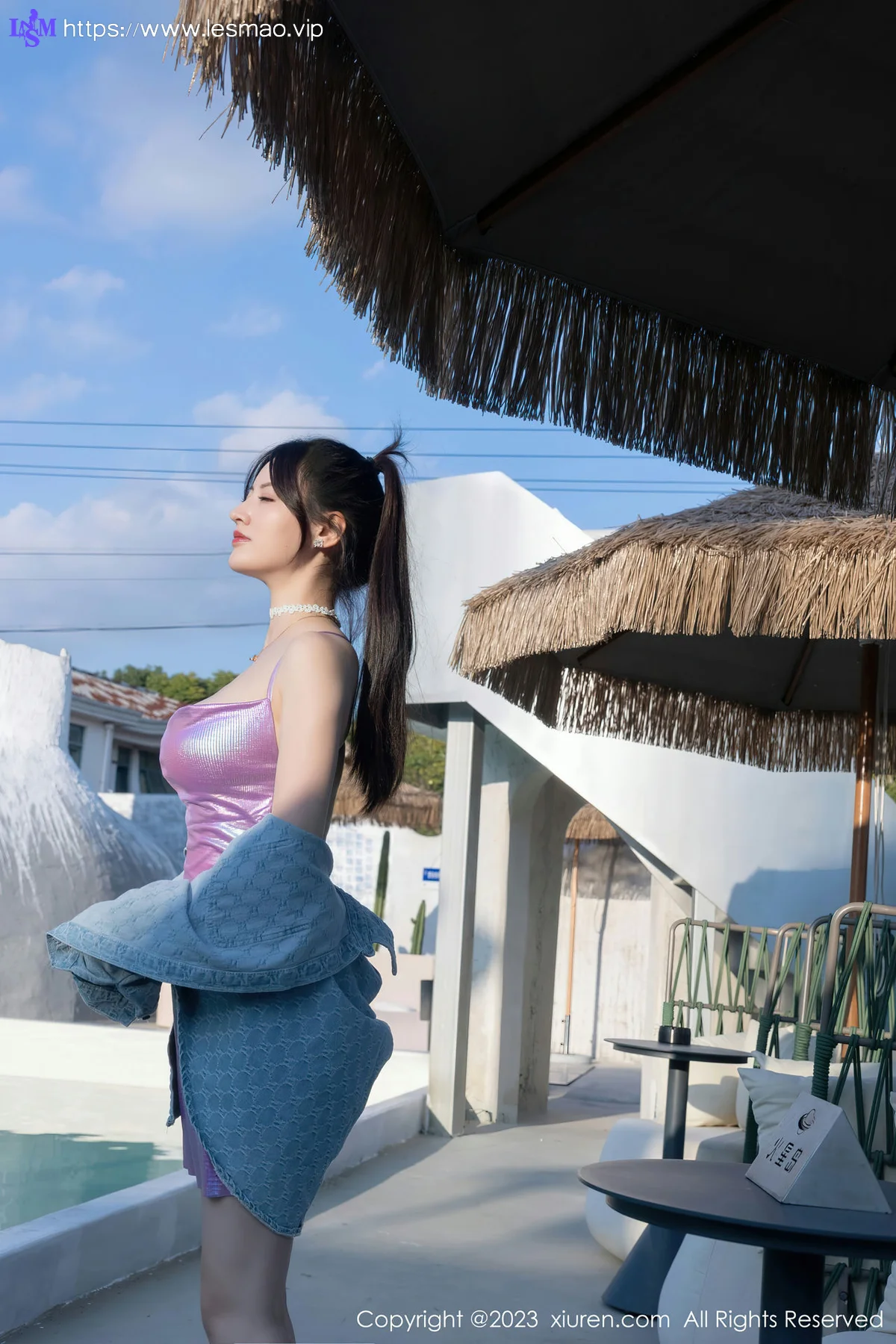 XiuRen 秀人 No.7565 诗诗kiki 灰色死库水性感写真1 - 20