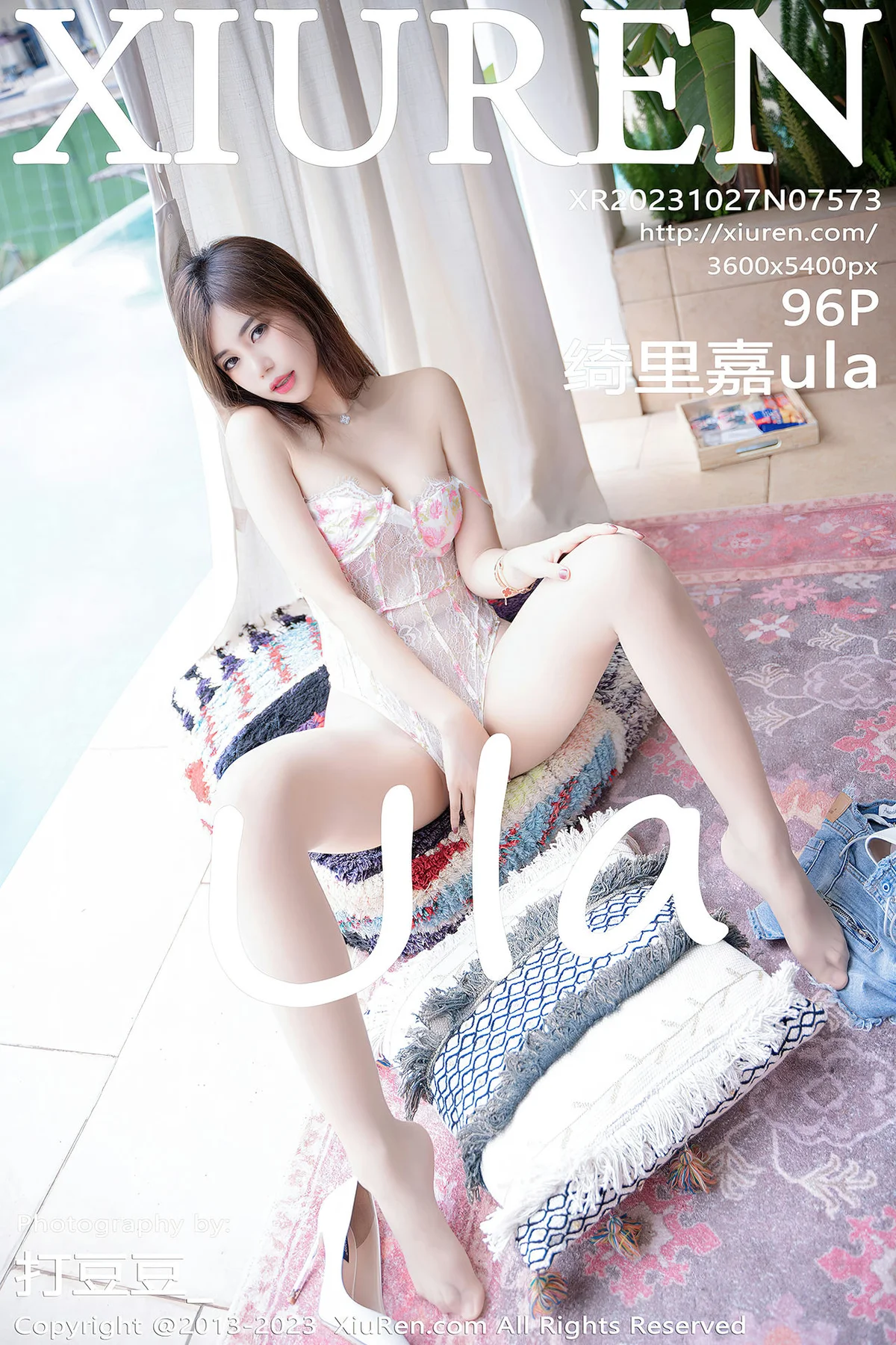 XiuRen 秀人 No.7573 绮里嘉ula 超短牛仔裤敦煌心愿旅拍1 - 97