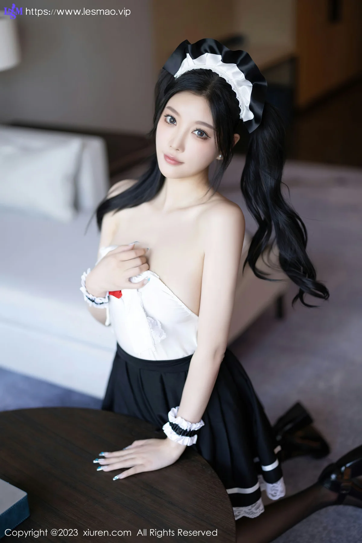 XiuRen 秀人 No.7590  杨晨晨Yome 白色蕾丝内衣性感写真2 - 38