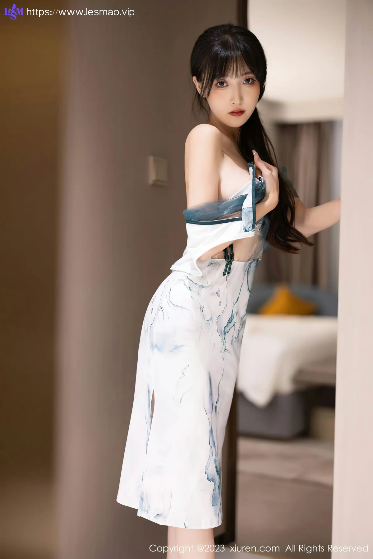 XiuRen 秀人 No.7605  林星阑 图案旗袍性感写真1 - 32