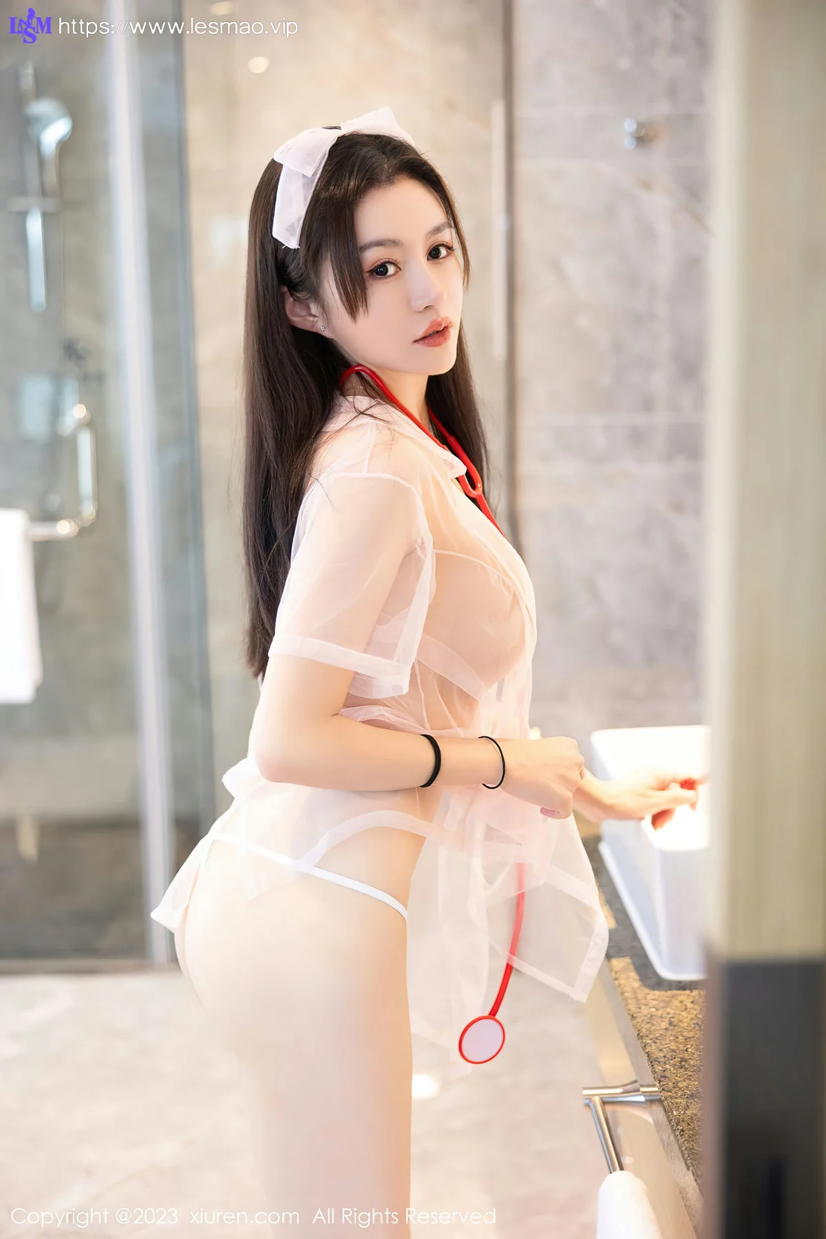 XiuRen 秀人 No.7620  唐宁宁 轻透情趣护士服性感写真 - 29