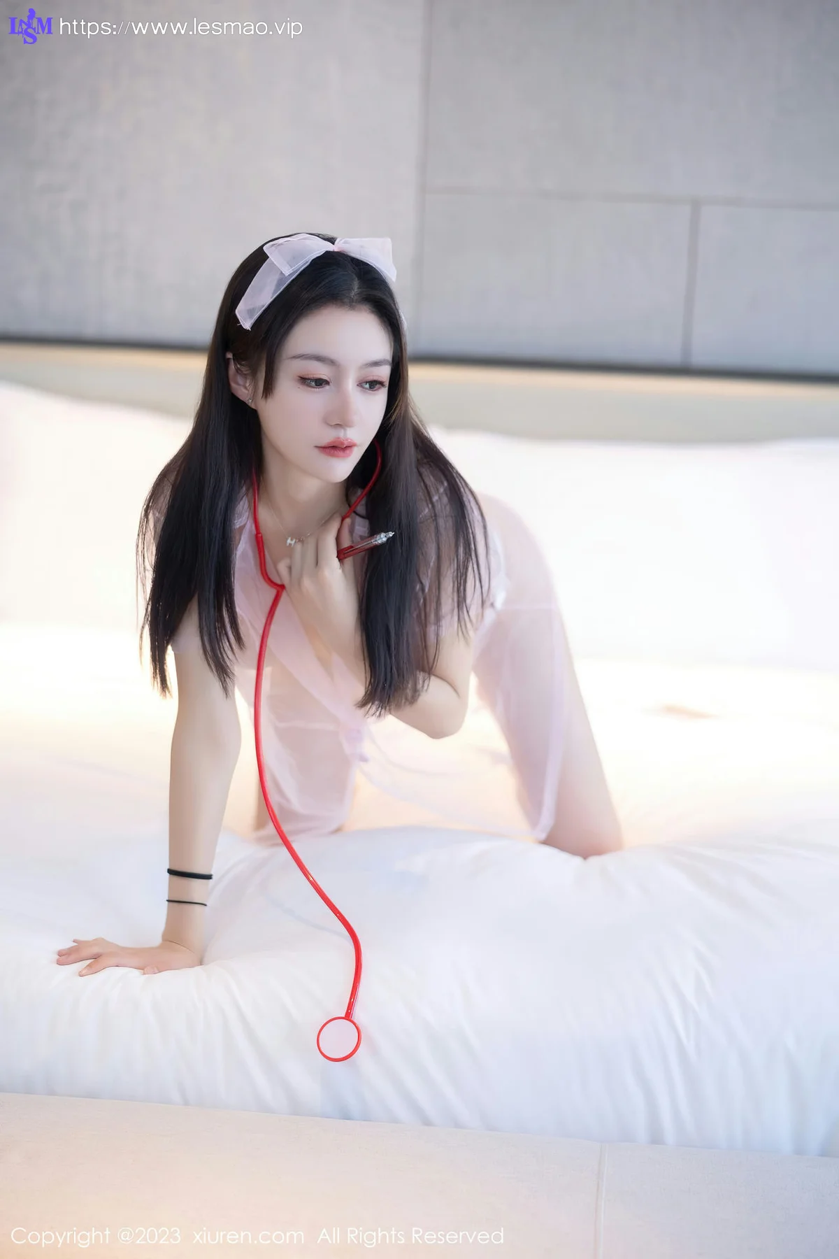 XiuRen 秀人 No.7620  唐宁宁 轻透情趣护士服性感写真 - 42